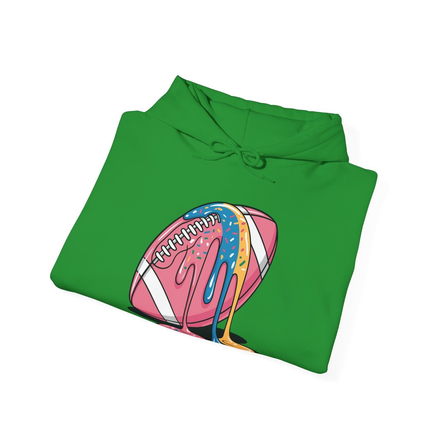 Football Drip For Lineman WR QB RB Ice Cream Sprinkles Hoodie