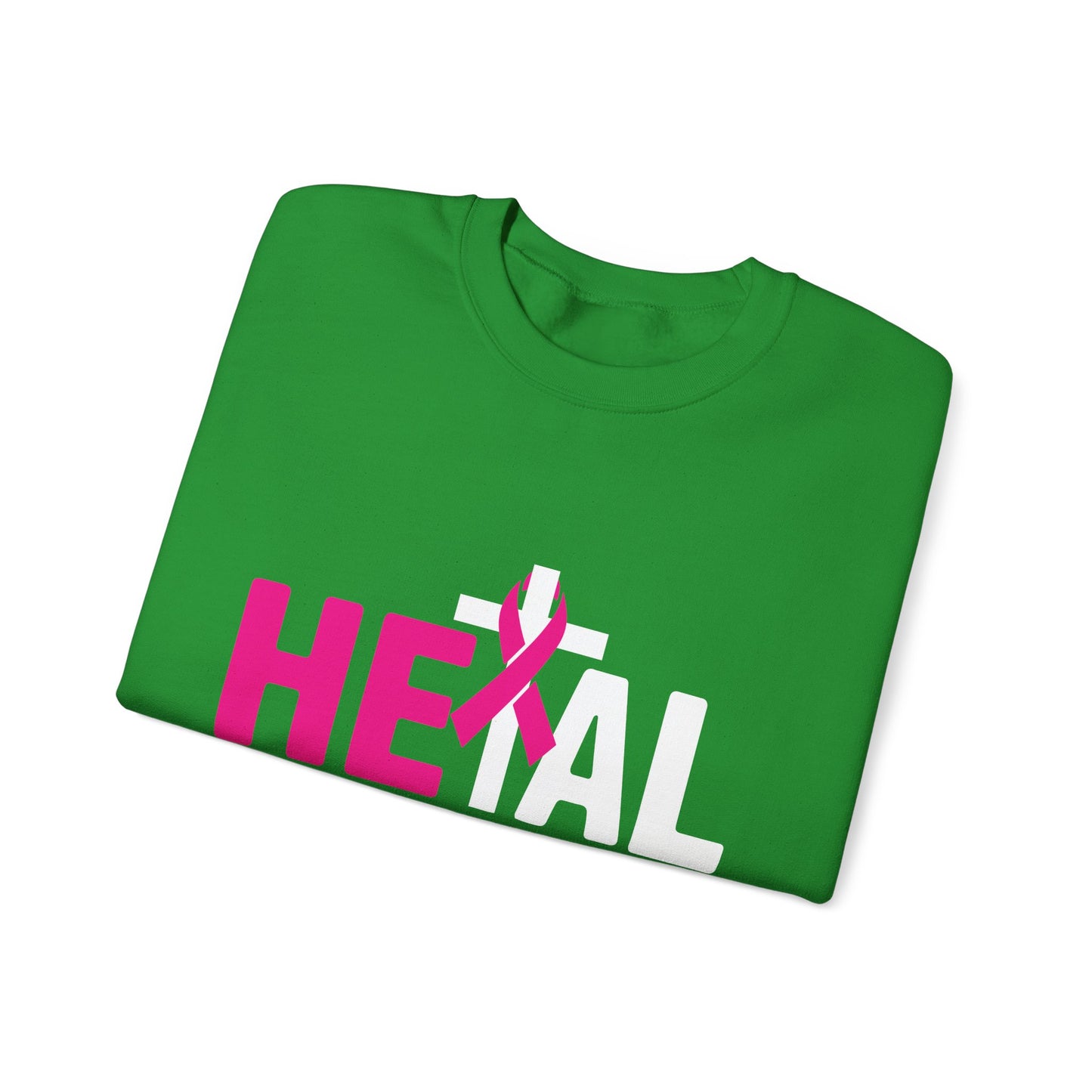 Heal Cancer Believe God Christian Breast Cancer Awareness Sweatshirt