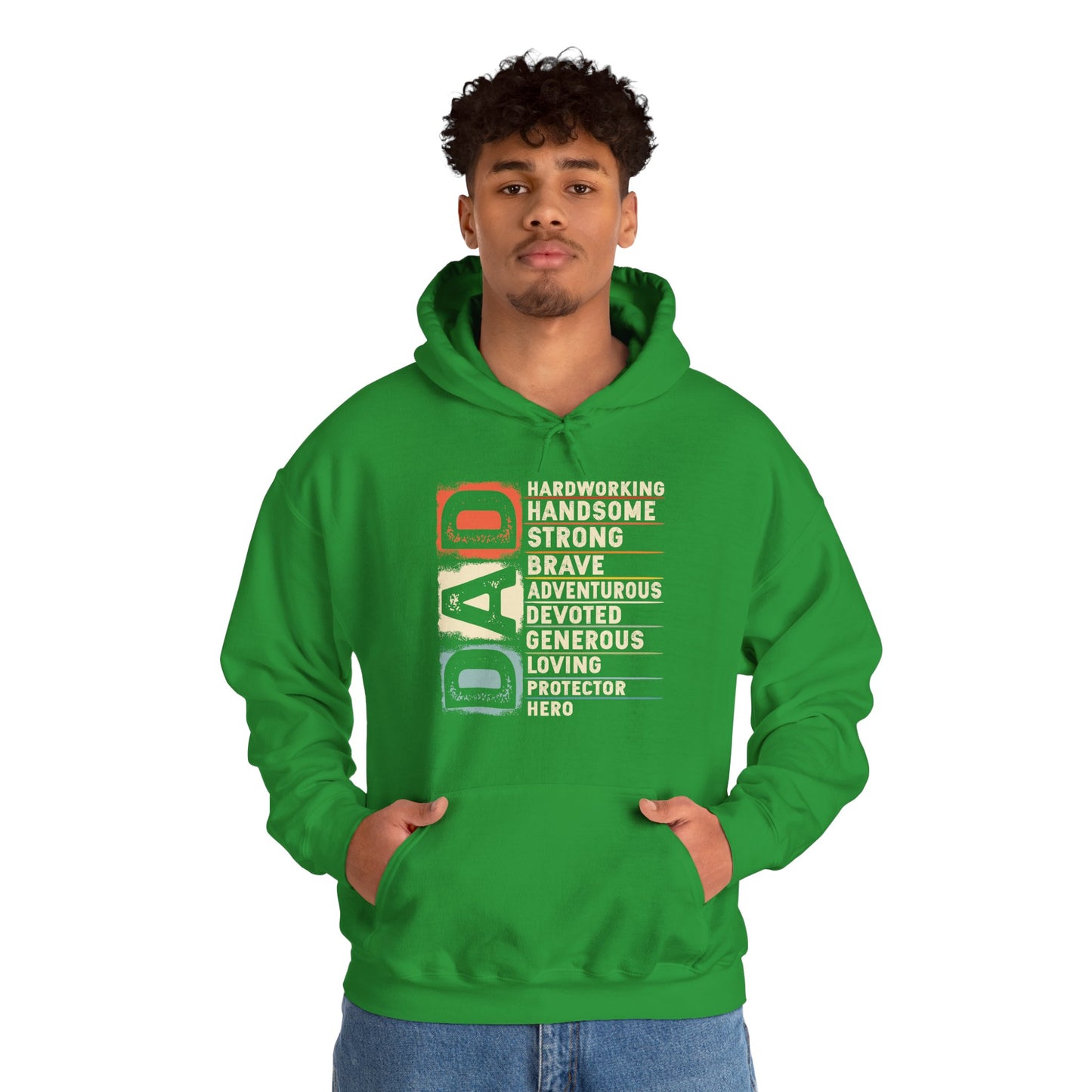 Vintage Funny Definition of Dad Retro Meme Joke Father's Day Hoodie