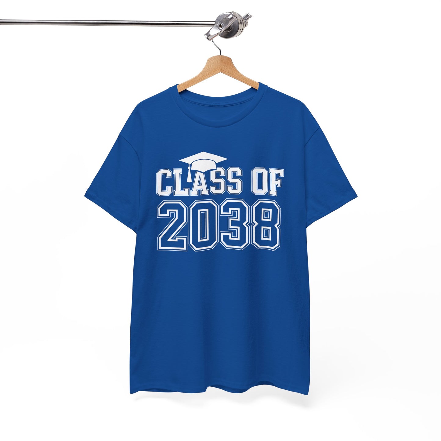 Class of 2038 Grow With Me Funny Kindergarten Back To School T-Shirt