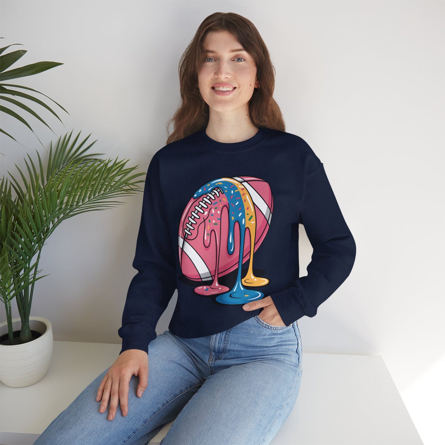 Football Drip For Lineman WR QB RB Ice Cream Sprinkles Sweatshirt