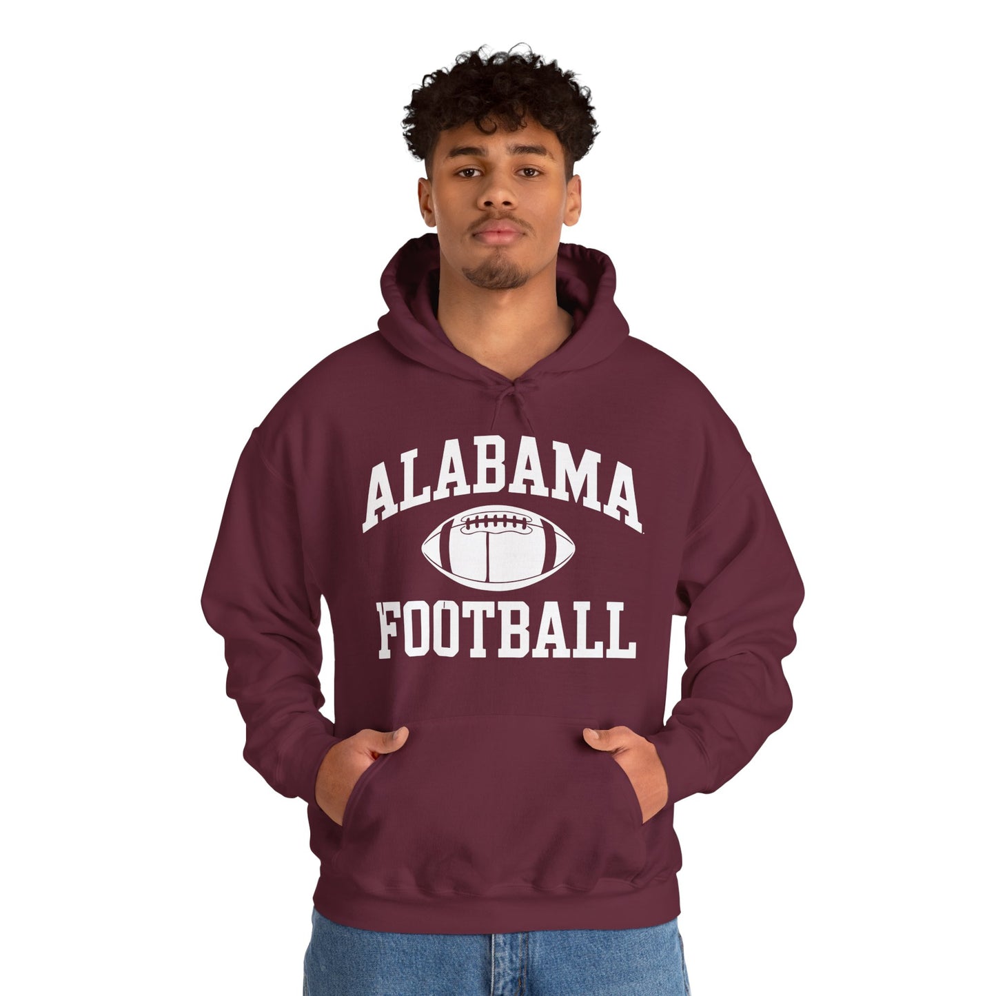 Men's Grey Alabama Football Vintage Distressed Hoodie