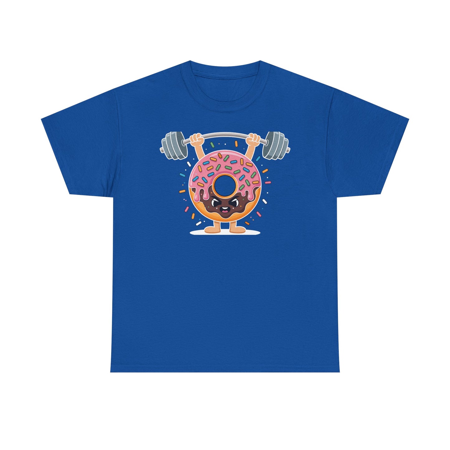 Funny Weightlifing Fitness Workout Gym Donut Lover T-Shirt