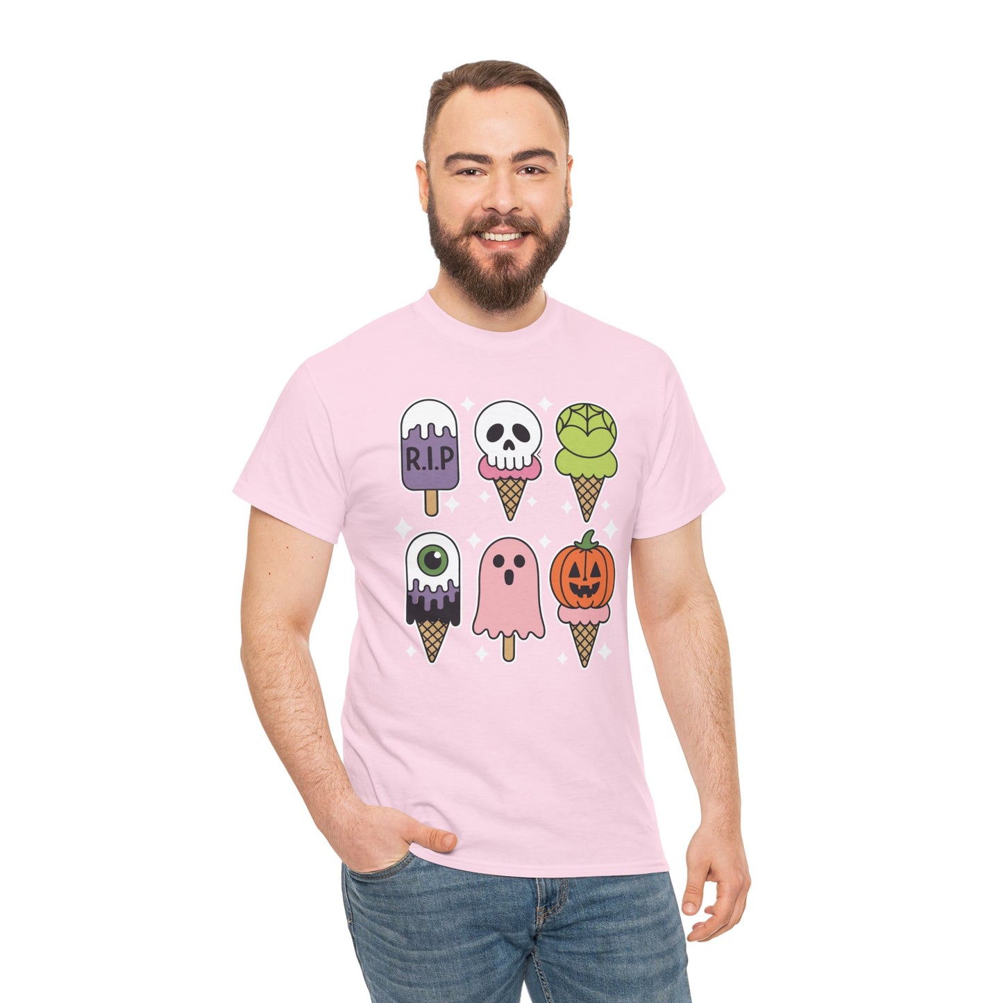 Horror Movie Summer Popsicle Halloween Ice Cream Summer-ween T-Shirt for Men Women