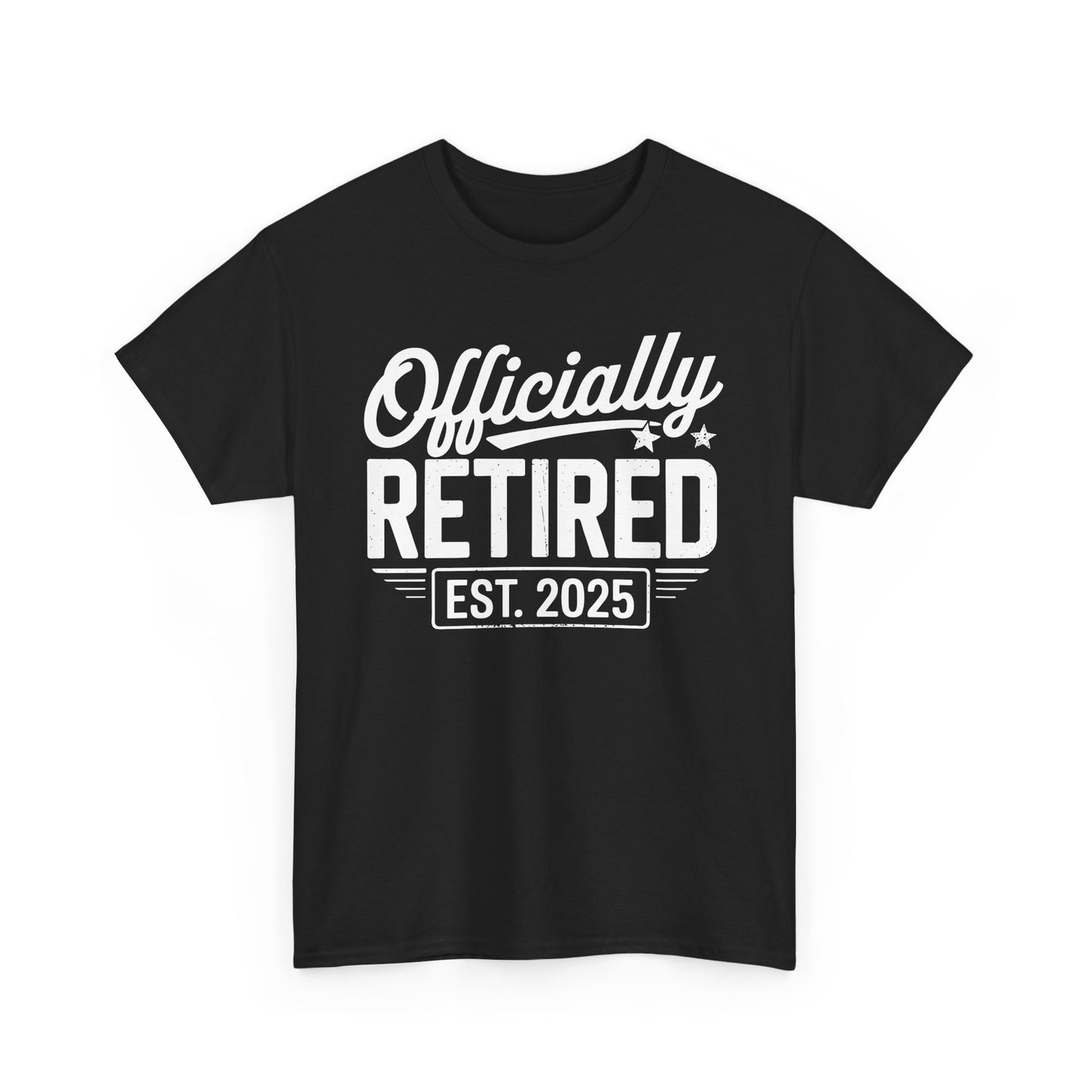 Funny Retirement 2025 Officially Retired Vintage Humor T-Shirt