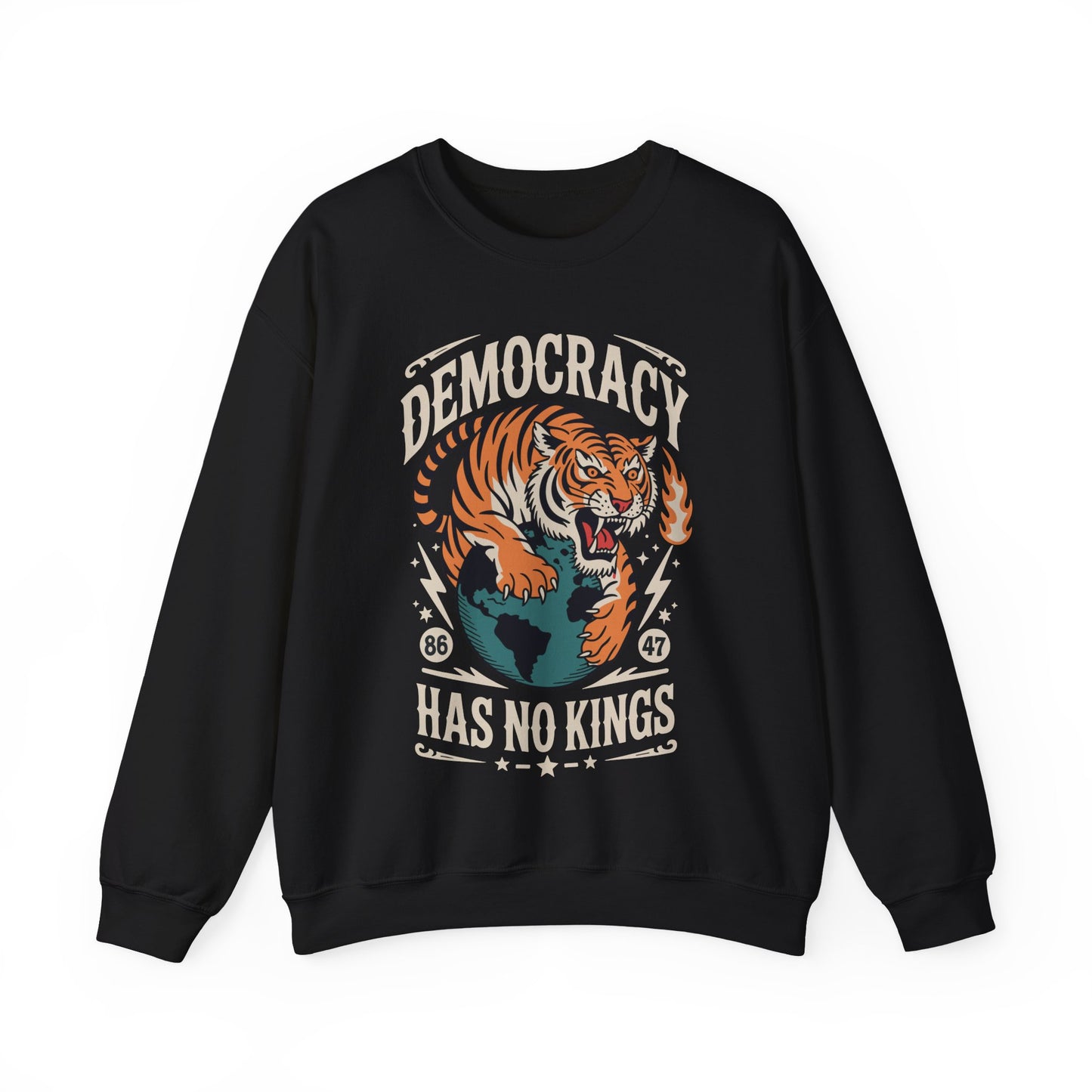 Democracy Has No King 8647 Anti Trump America Social Justice Sweatshirt