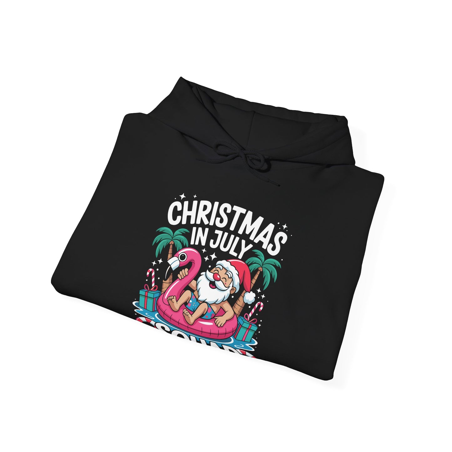 Christmas In July 2025 Squad Summer Beach Vacation Xmas Cool Hoodie