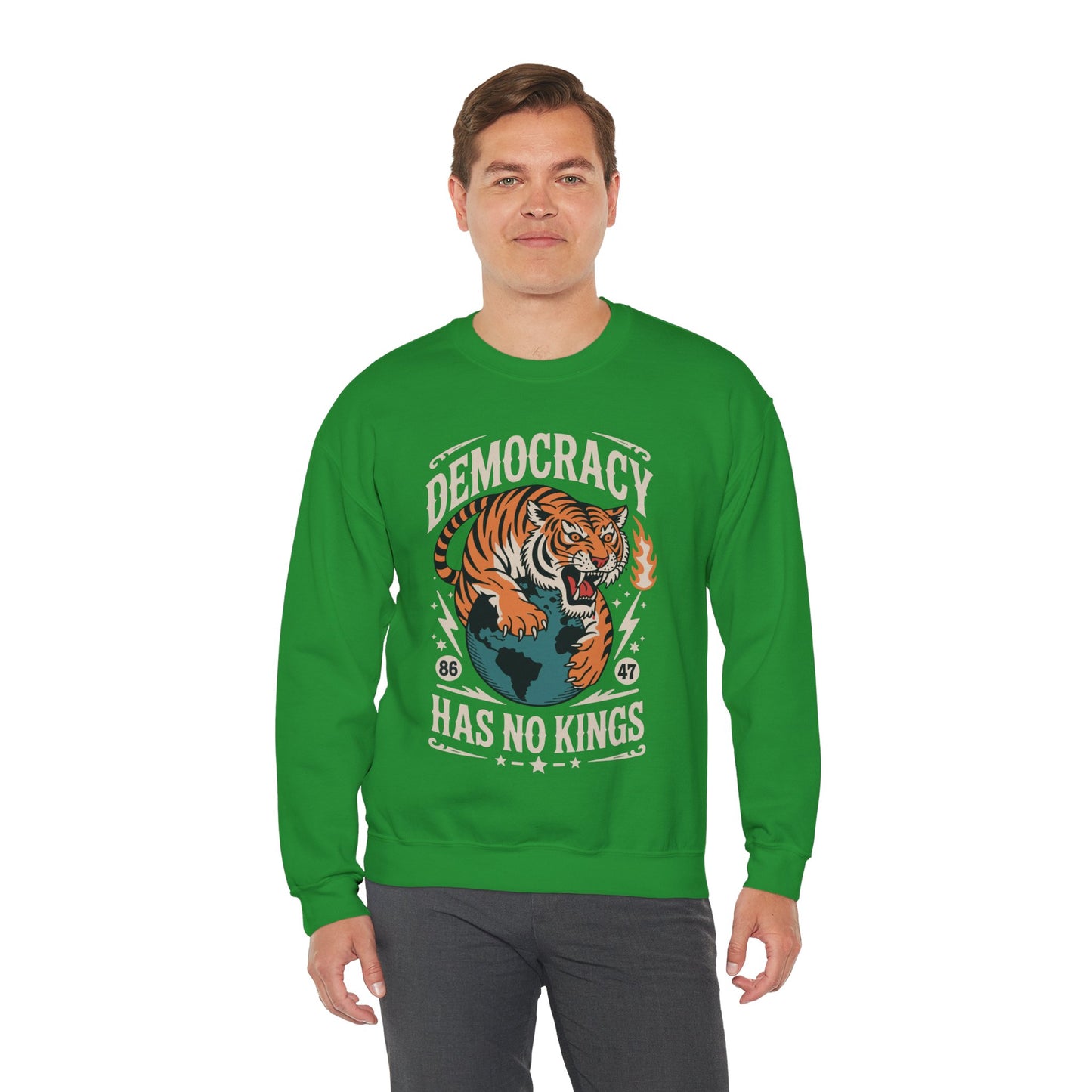 Democracy Has No King 8647 Anti Trump America Social Justice Sweatshirt