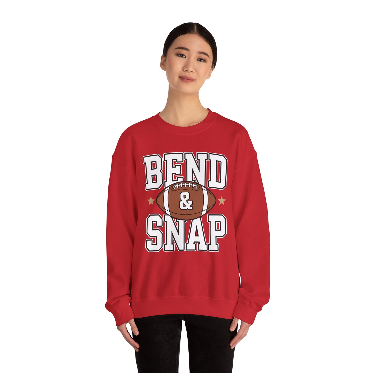 Funny Game Day Touchdown Season Cute Bend and Snap Football Sweatshirt