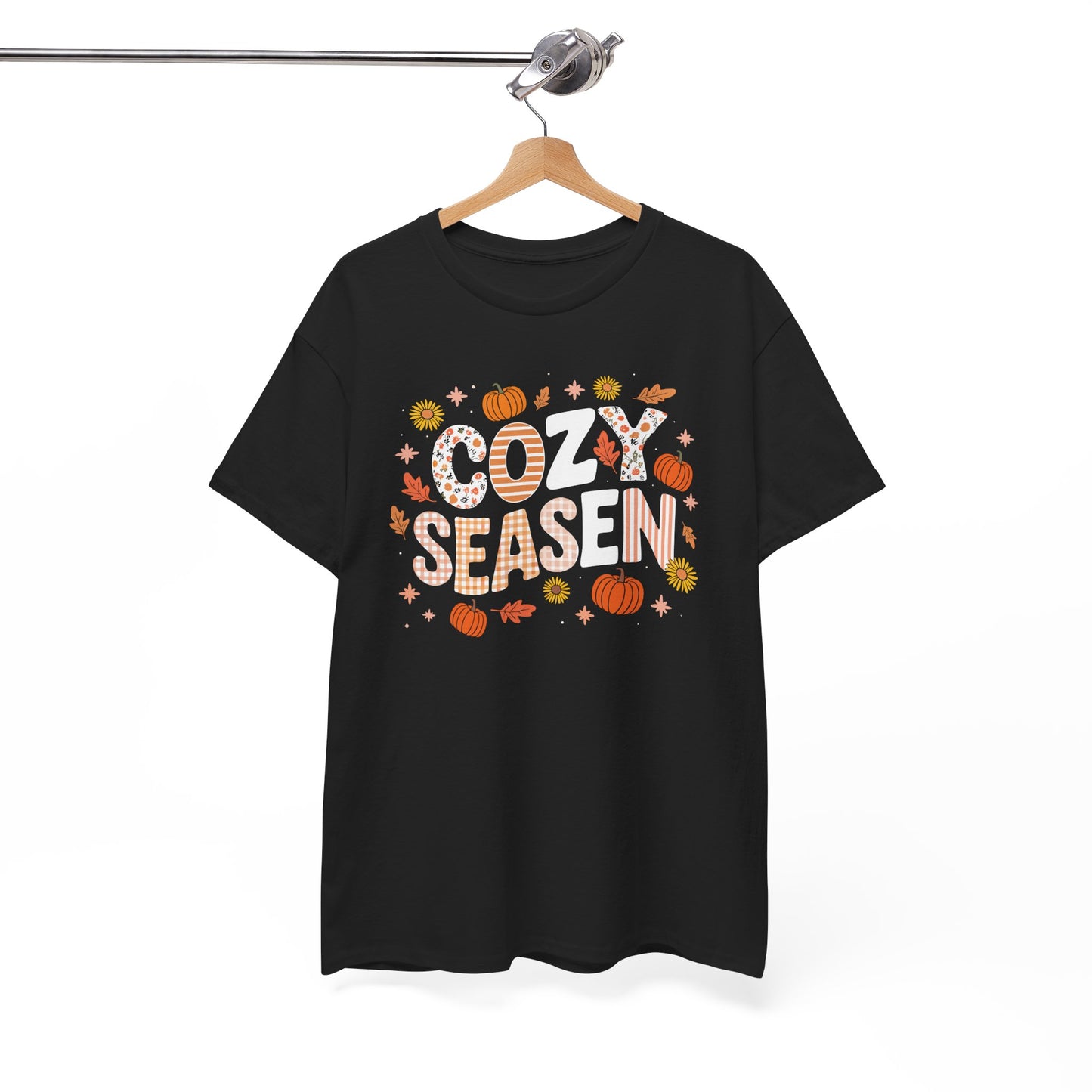 Cozy Season Autumn Fall Vibes Halloween Thanksgiving Pumpkin T-Shirt