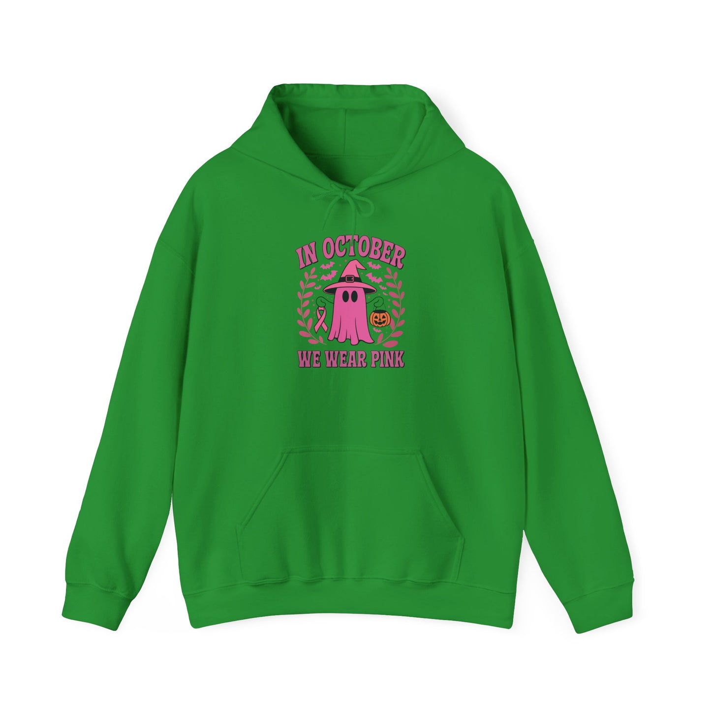 In October We Wear Pink Breast Cancer Awareness Halloween Hoodie