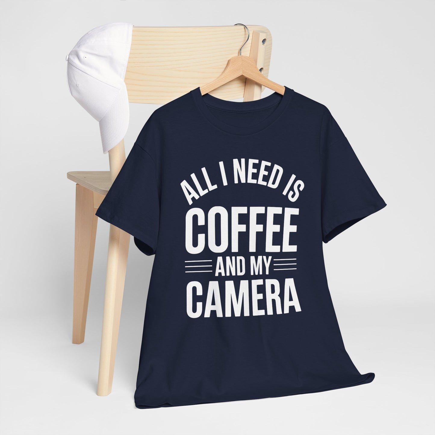 All I Need Is Coffee And My Camera Photography Gift T-Shirt