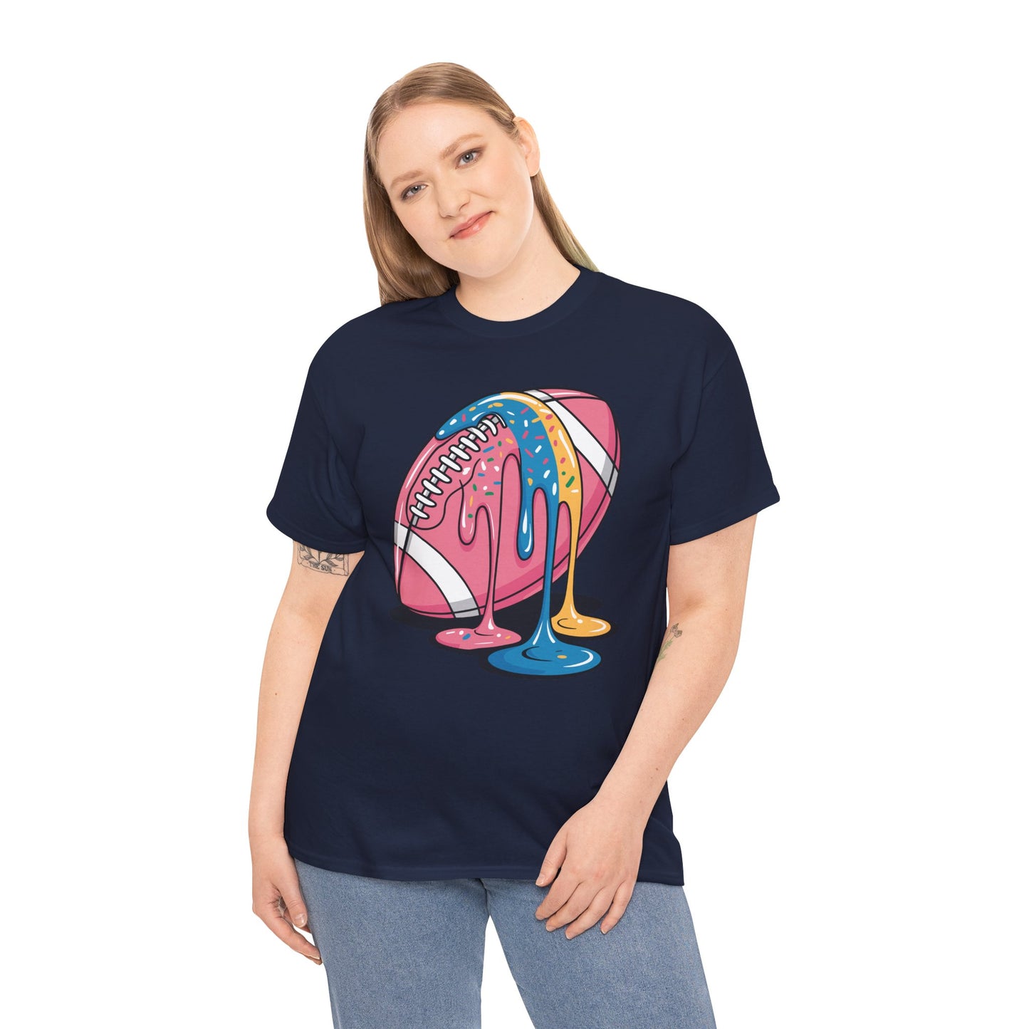 Football Drip For Lineman WR QB RB Ice Cream Sprinkles T-Shirt