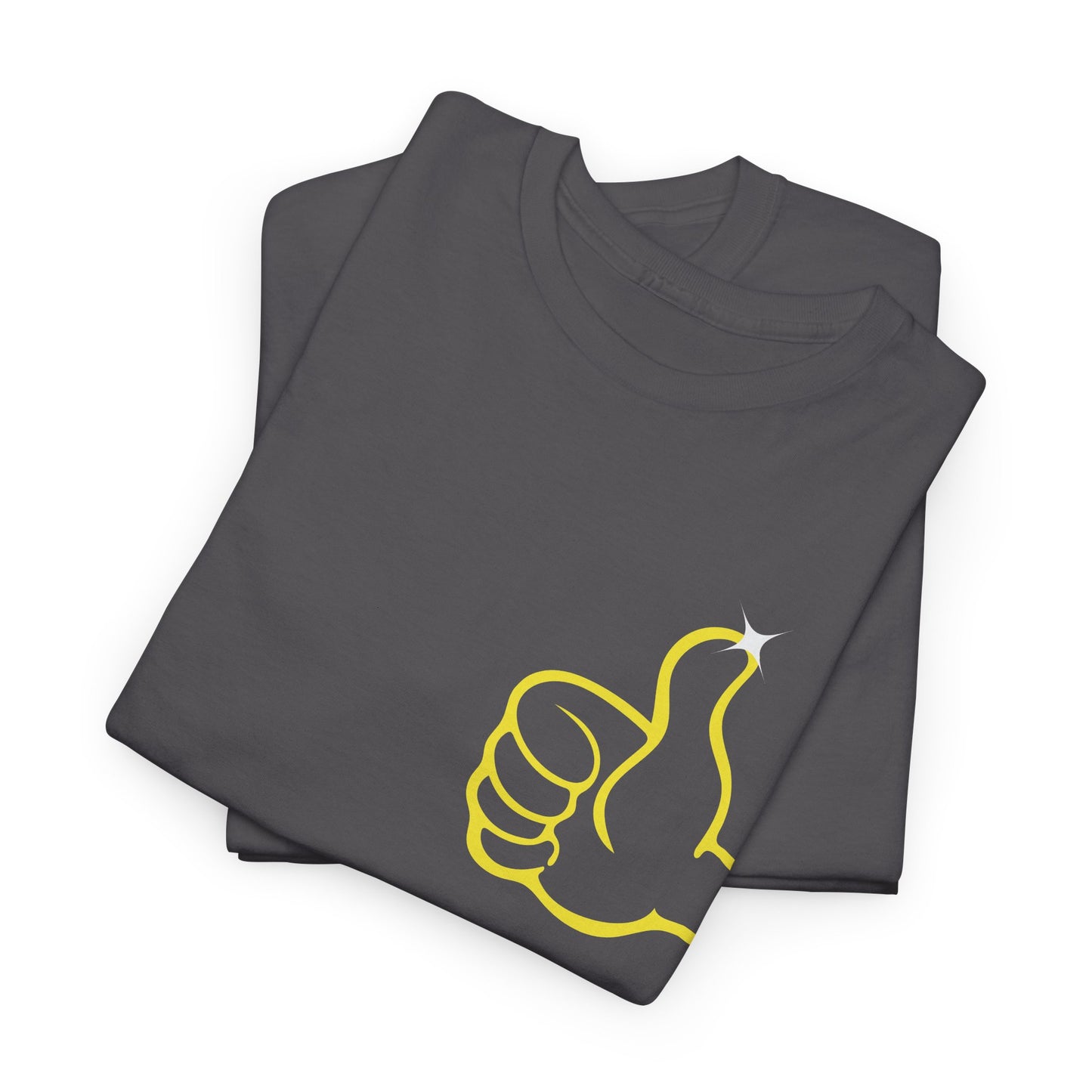 Funny Thumbs Up Emoji Graphic T-Shirt Positive Vibes Unisex Tee for Men and Women
