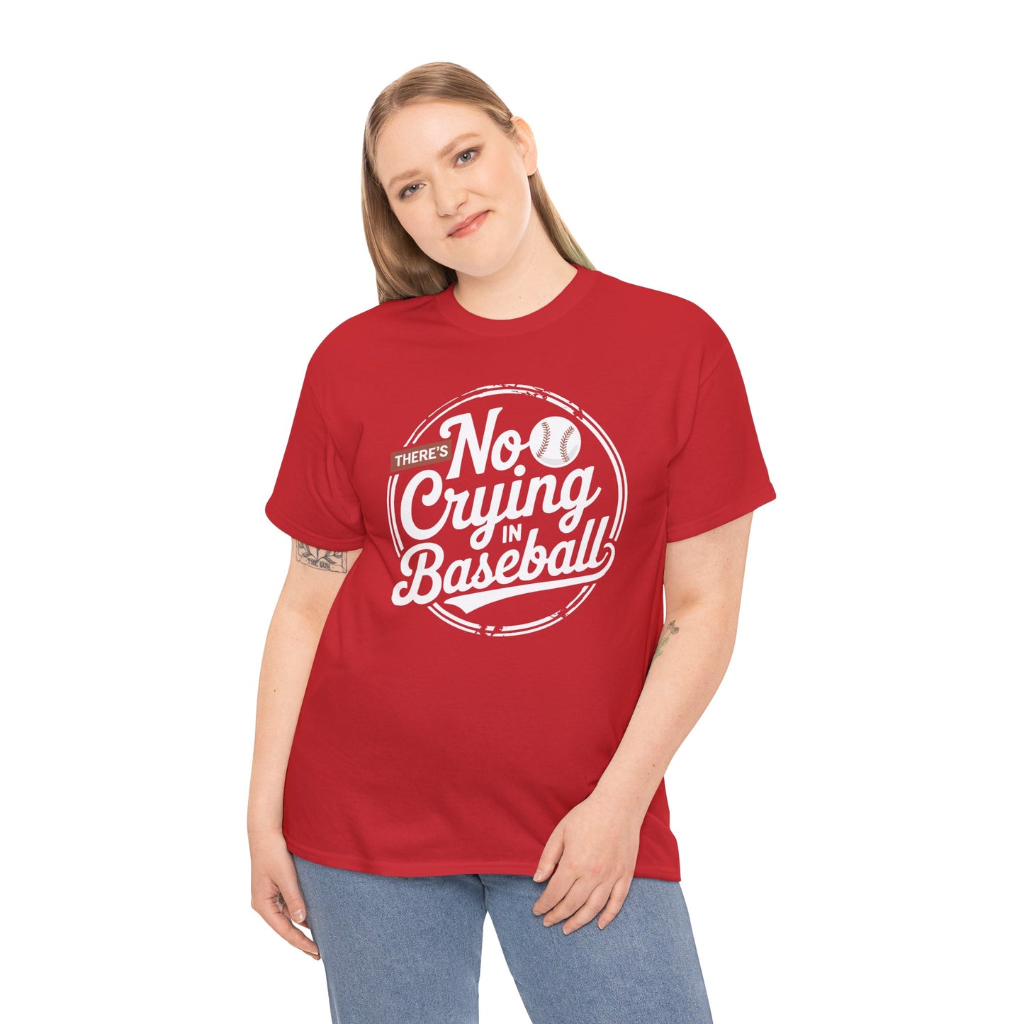 There Is No Crying In Baseball Funny Game Day Baseball T-Shirt