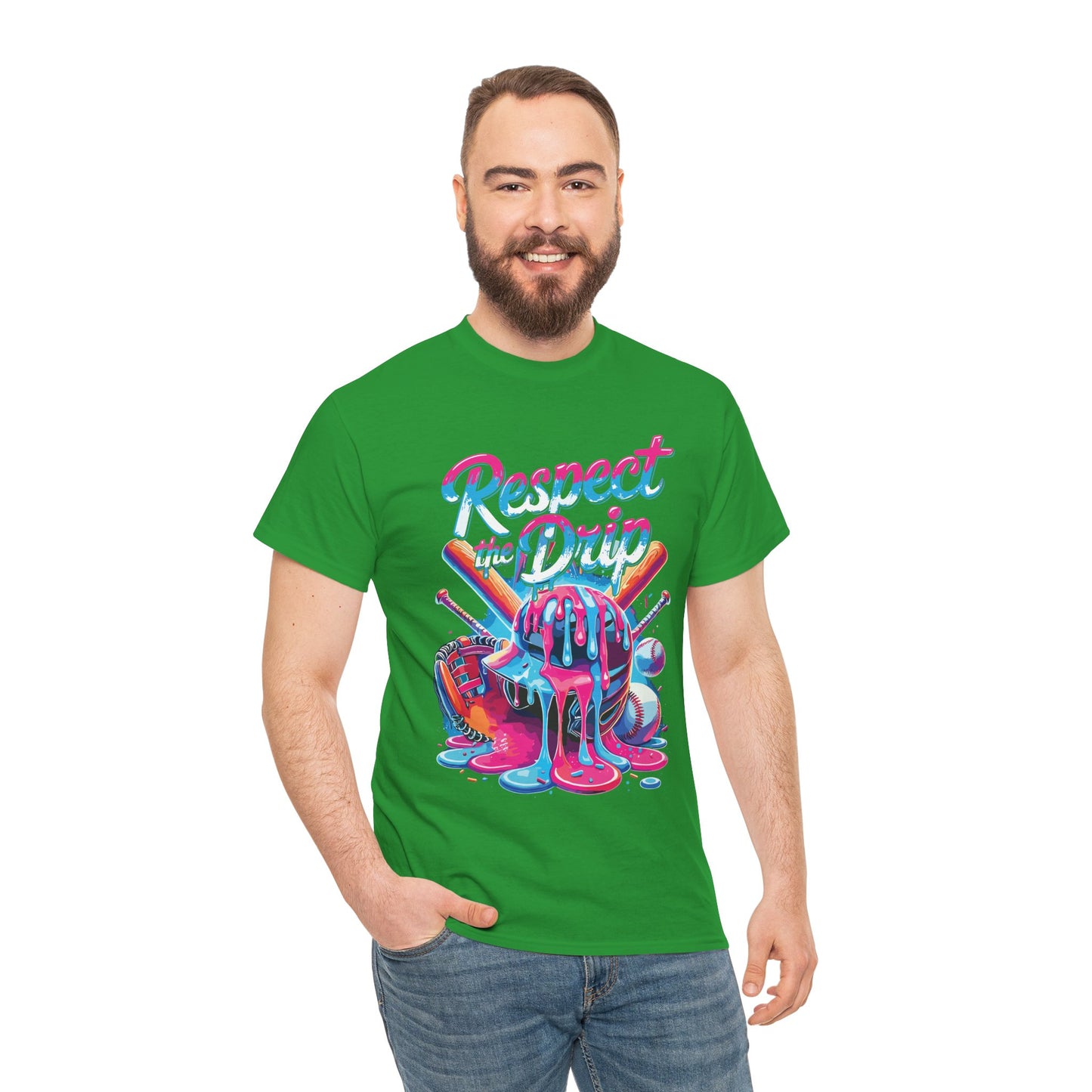 Baseball Drip For Boys Ice Cream Respect The Drip Baseball T-Shirt