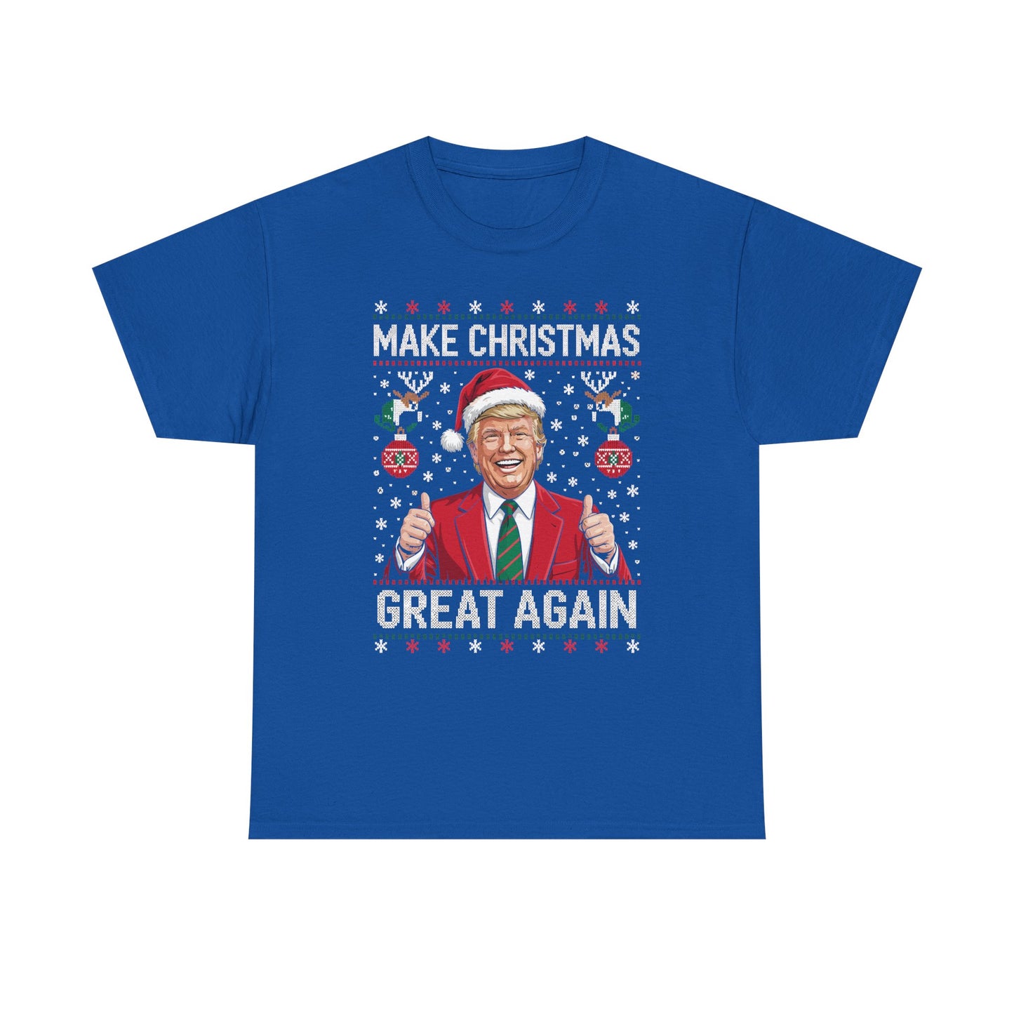 Funny Trump Make Christmas Great Again Xmas Pajamas Ugly T-Shirt