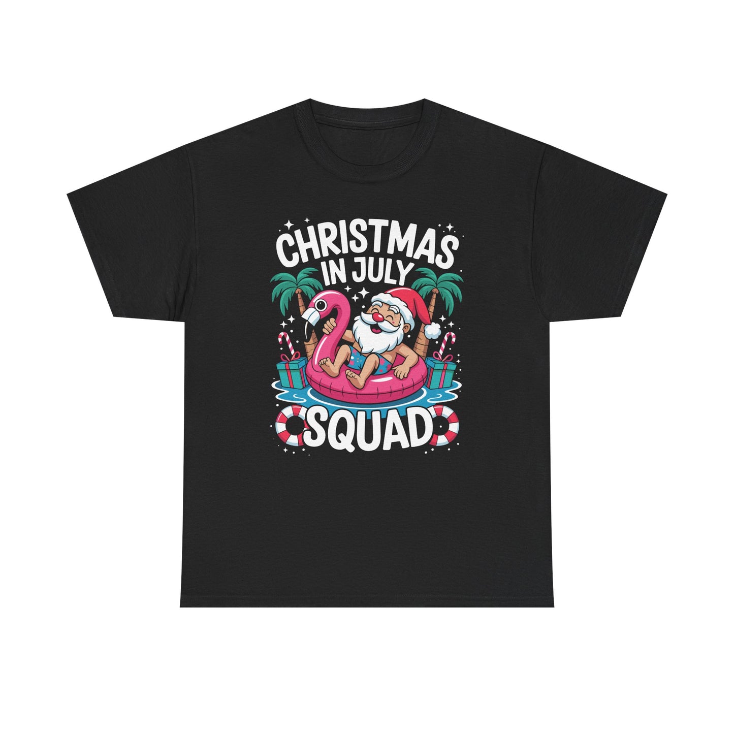 Christmas In July 2025 Squad Summer Beach Vacation Xmas Cool T-Shirt