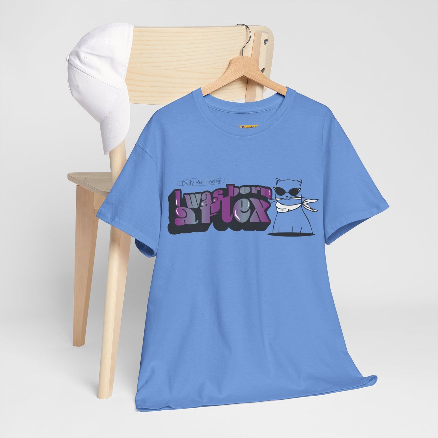 I Was Born A Flex Funny Confidence Quote T-Shirt