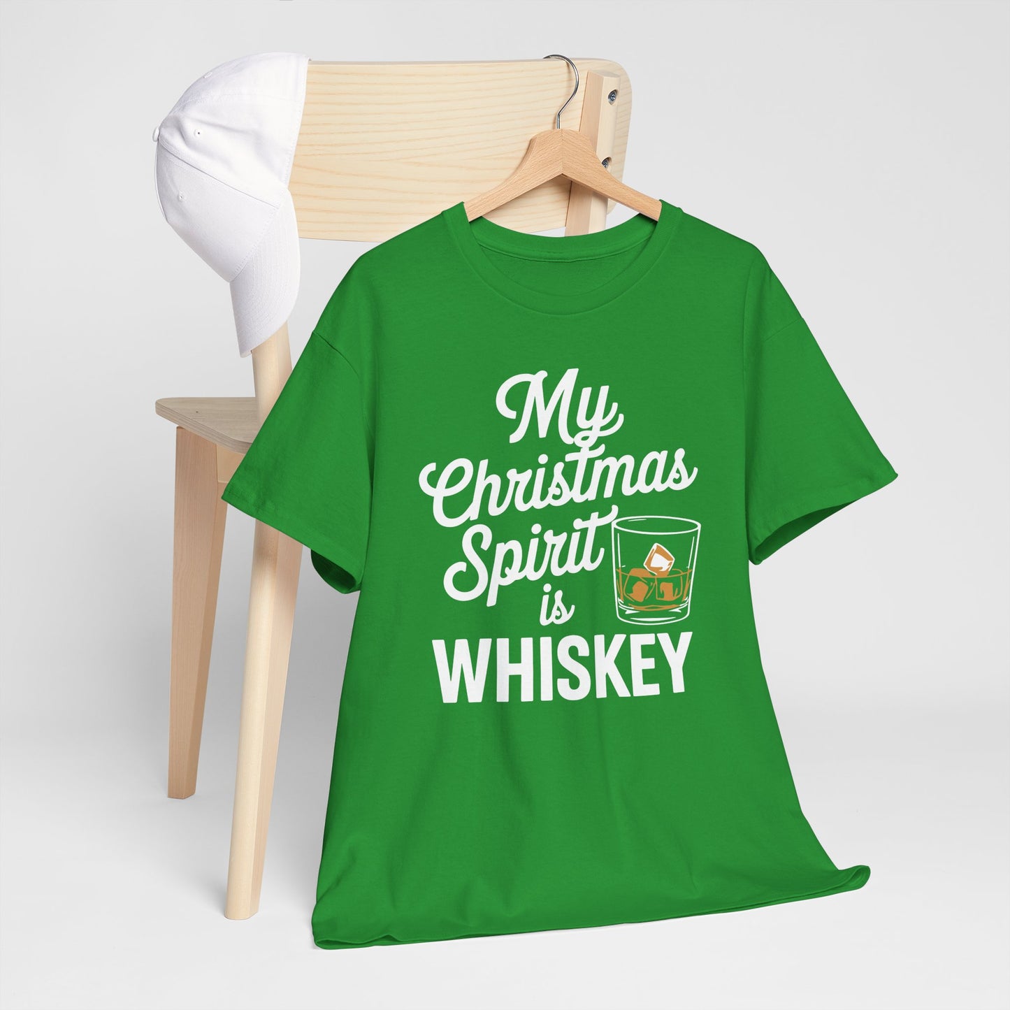 Funny Christmas Drinking Shirt Whiskey Liquor Drinker Saying T-Shirt