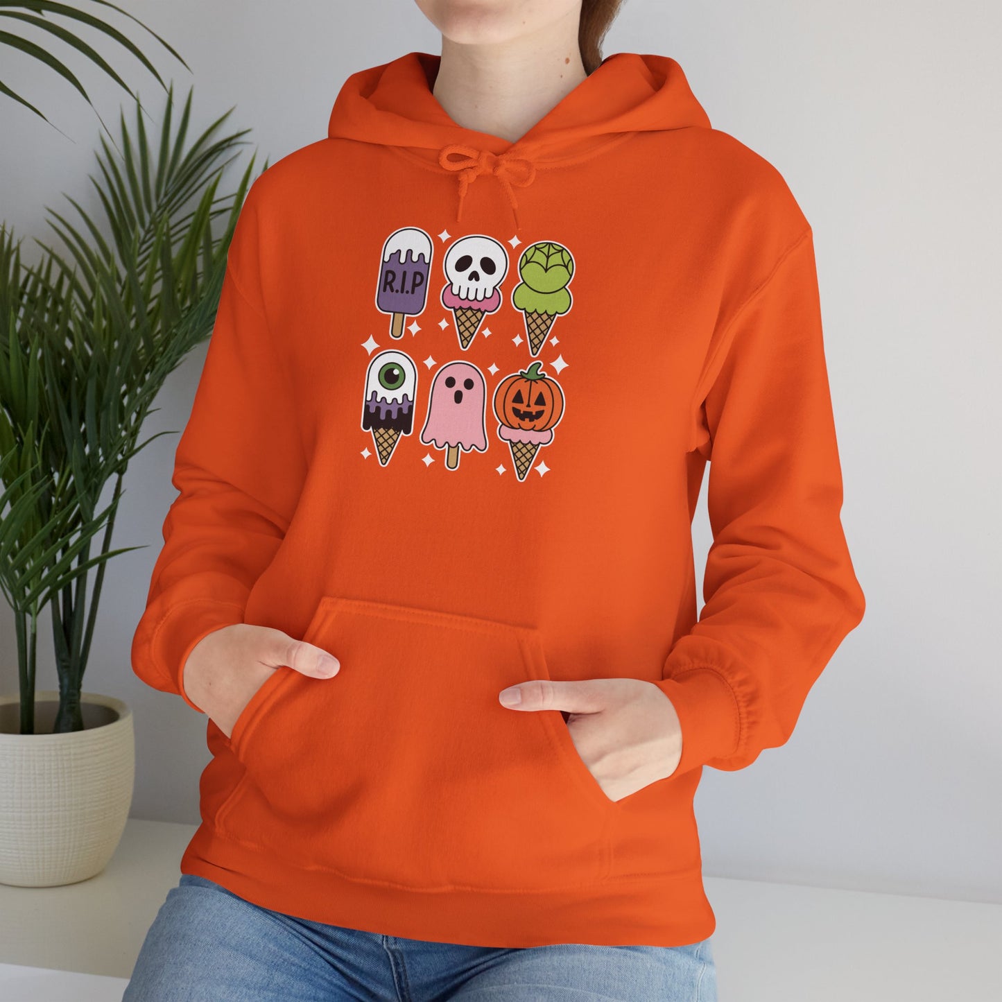 Horror Movie Summer Popsicle Halloween Ice Cream Summer-ween Hoodie for Men Women