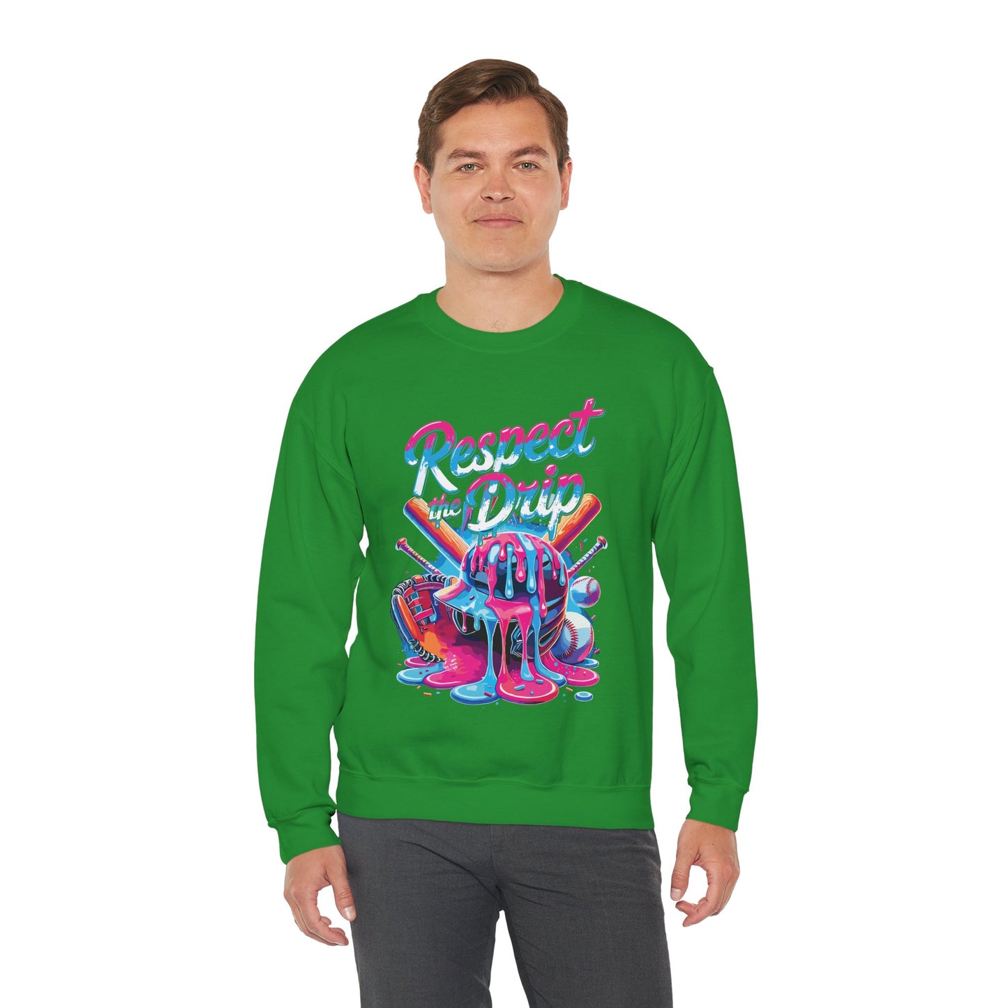 Baseball Drip For Boys Ice Cream Respect The Drip Baseball Sweatshirt