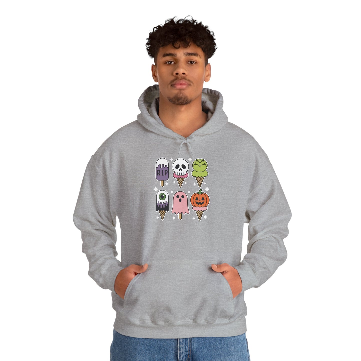 Horror Movie Summer Popsicle Halloween Ice Cream Summer-ween Hoodie for Men Women