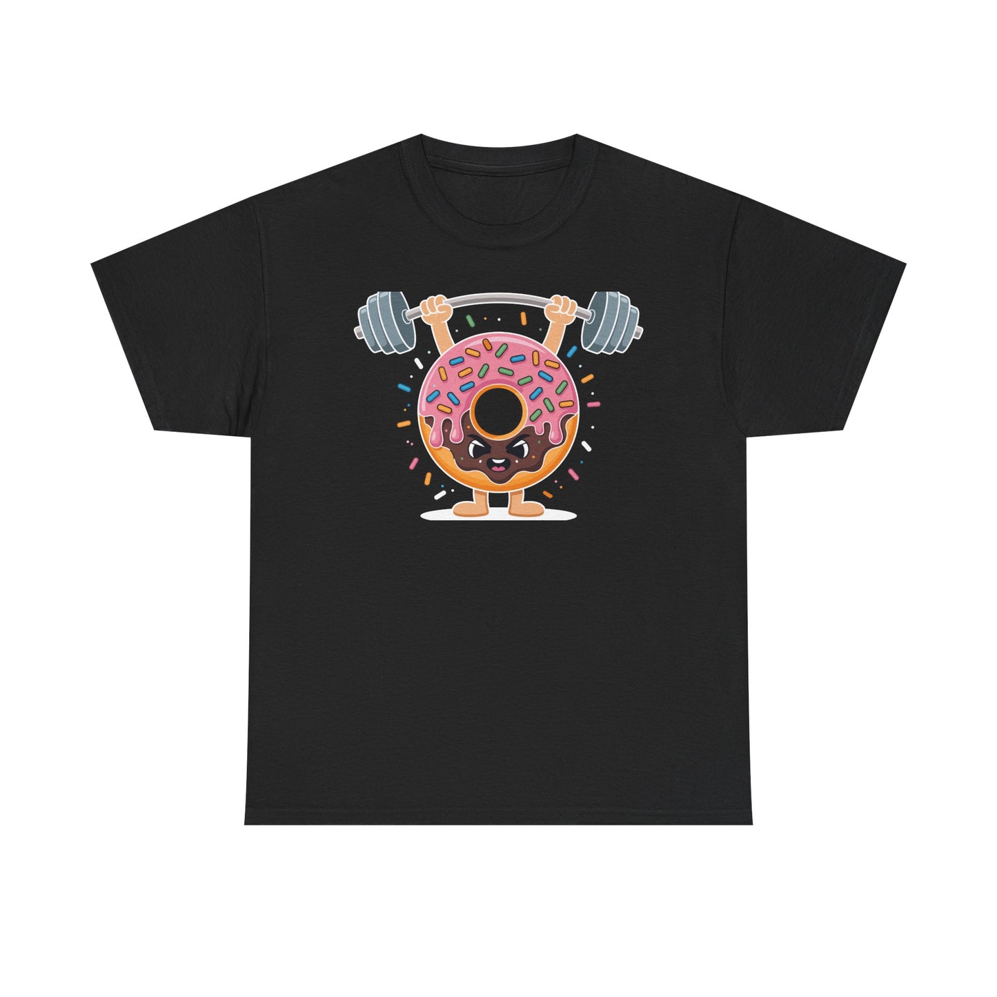 Funny Weightlifing Fitness Workout Gym Donut Lover T-Shirt