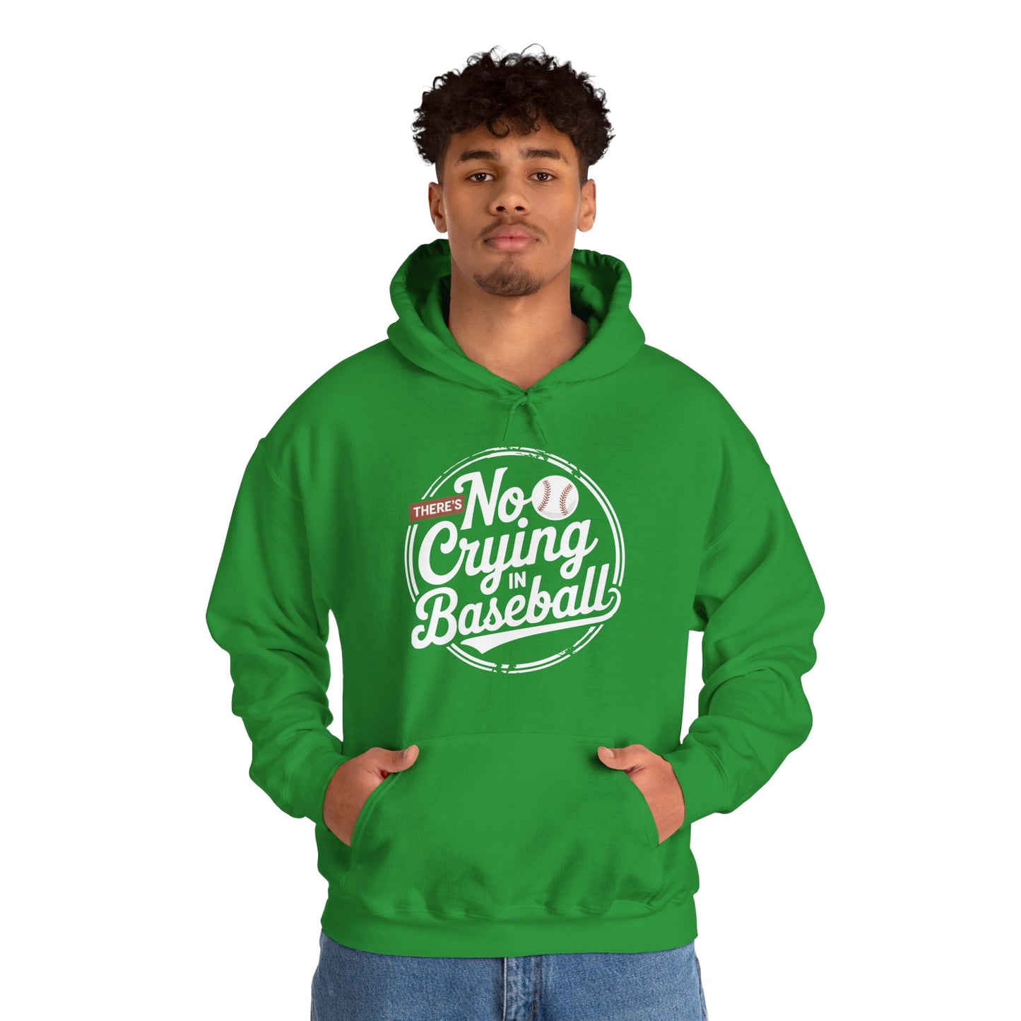 There Is No Crying In Baseball Funny Game Day Baseball Hoodie
