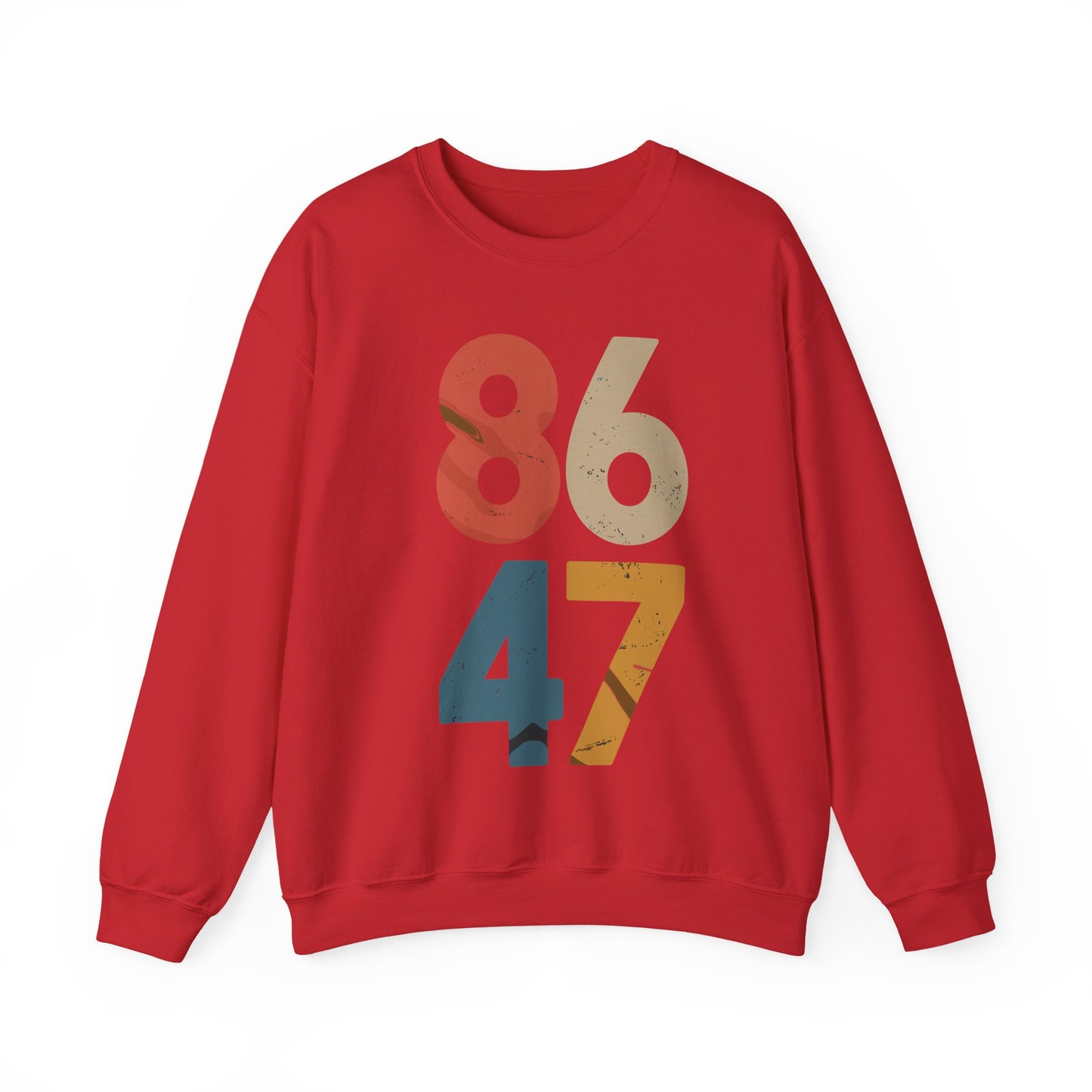 Classic Vintage 80s Style 86 47 Anti Trump Sweatshirt