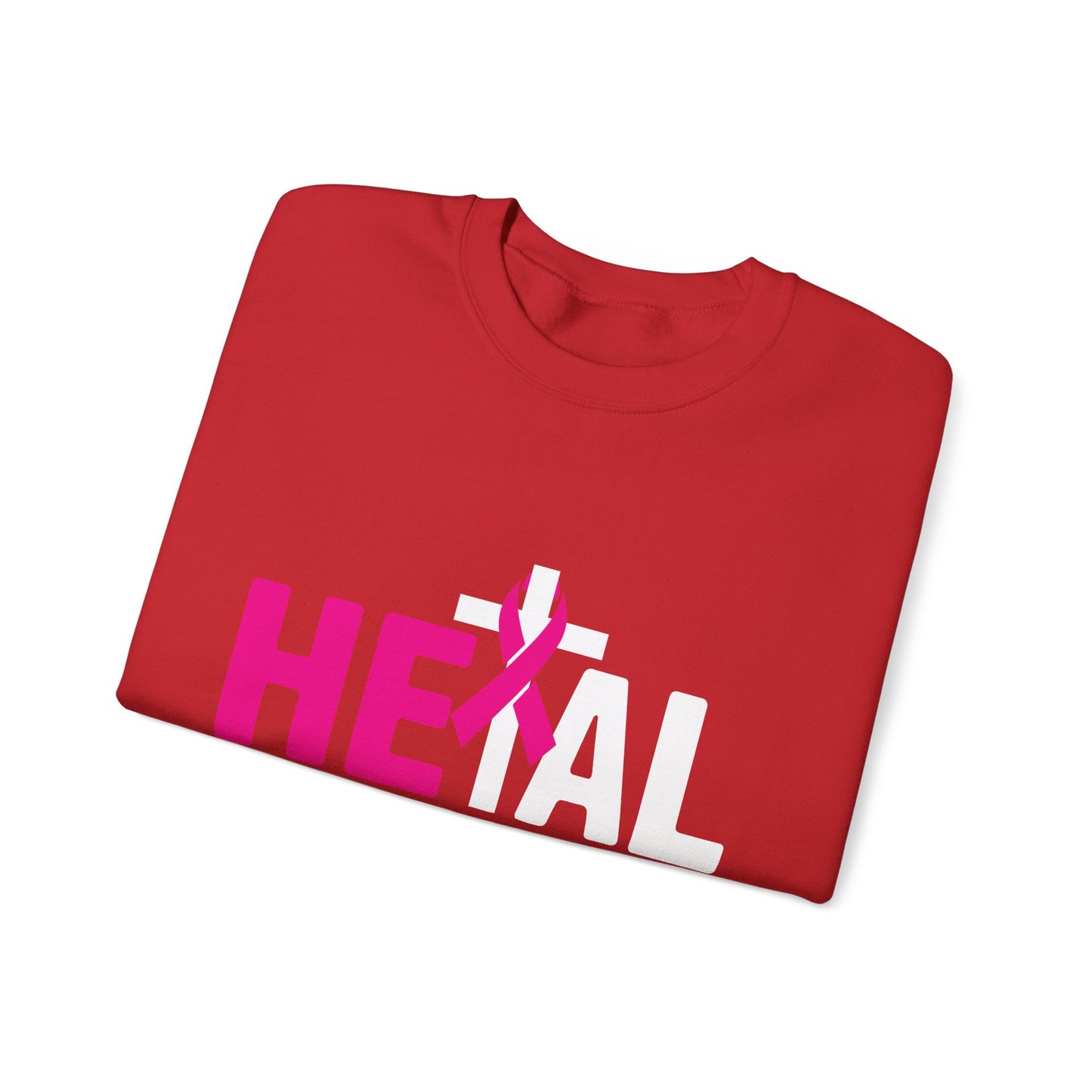 Heal Cancer Believe God Christian Breast Cancer Awareness Sweatshirt