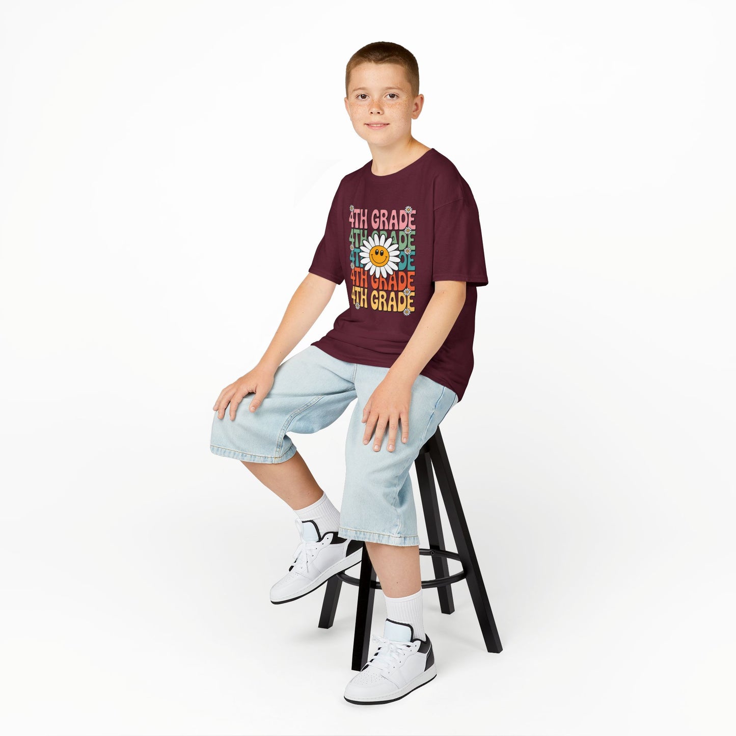 Groovy 4th Grade Back To School First Day of Fourth Grade T-Shirt
