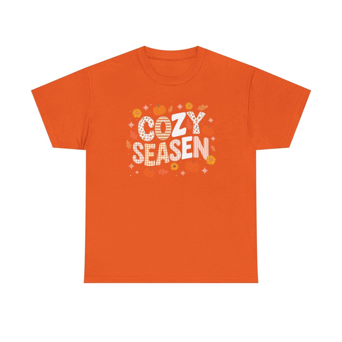 Cozy Season Autumn Fall Vibes Halloween Thanksgiving Pumpkin T-Shirt