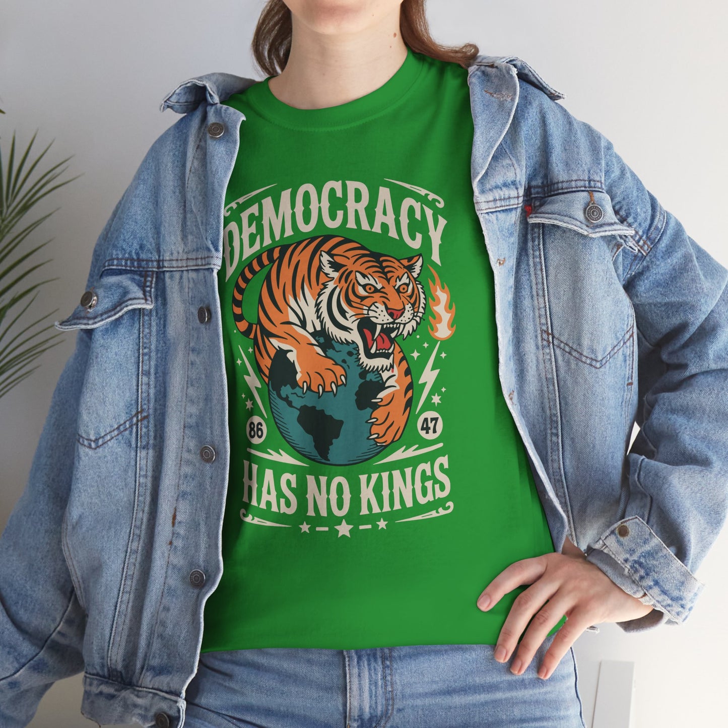 Democracy Has No King 8647 Anti Trump America Social Justice T-Shirt
