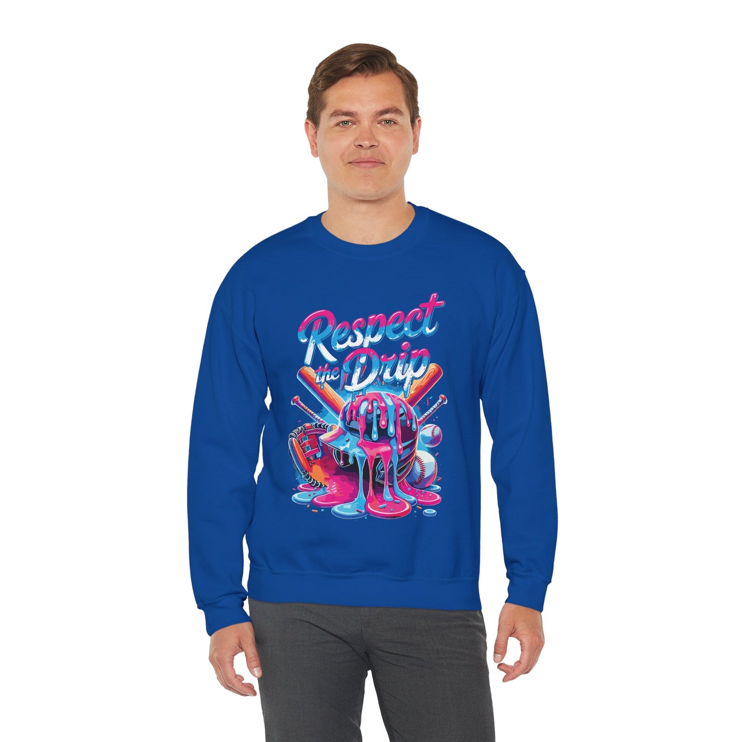 Baseball Drip For Boys Ice Cream Respect The Drip Baseball Sweatshirt