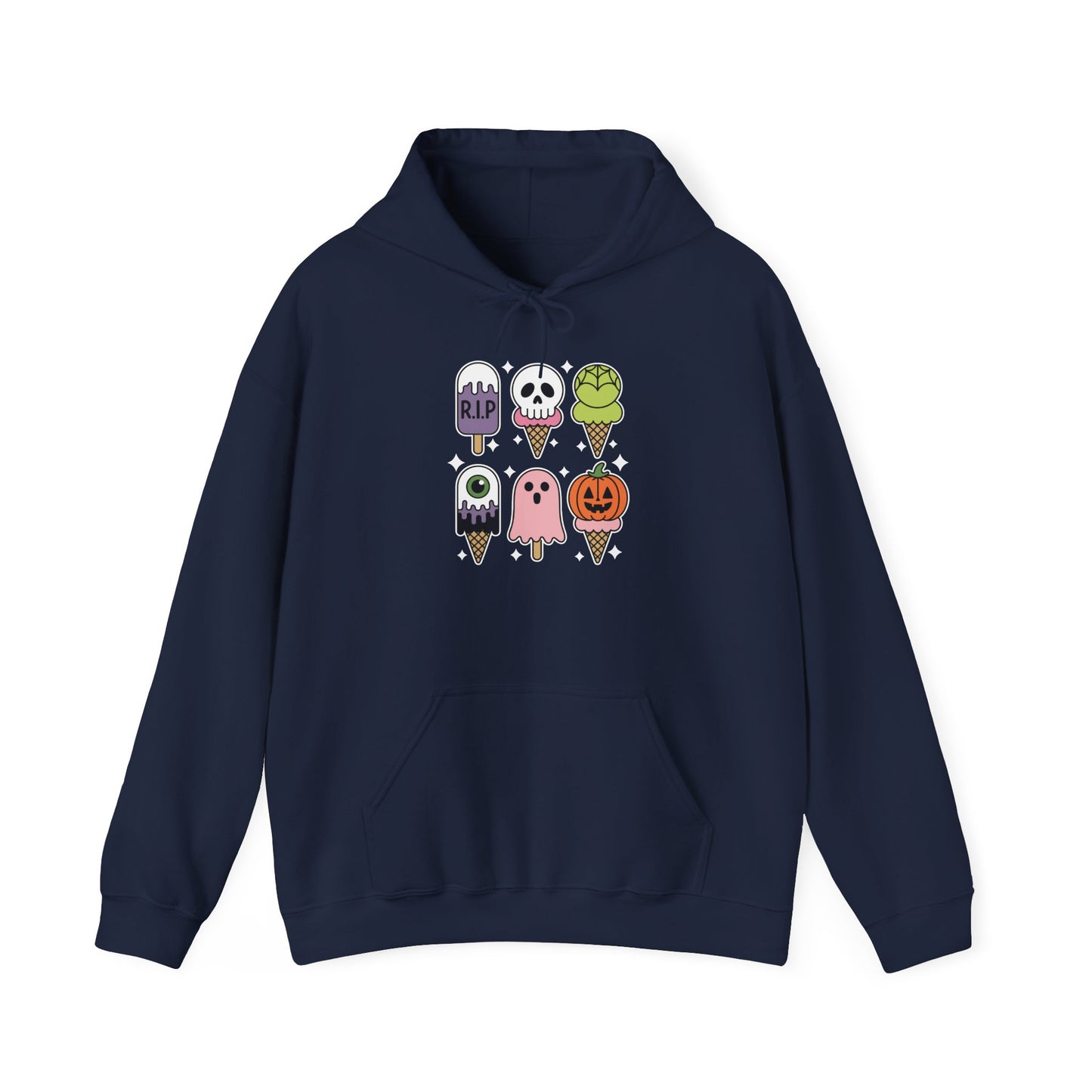Horror Movie Summer Popsicle Halloween Ice Cream Summer-ween Hoodie for Men Women