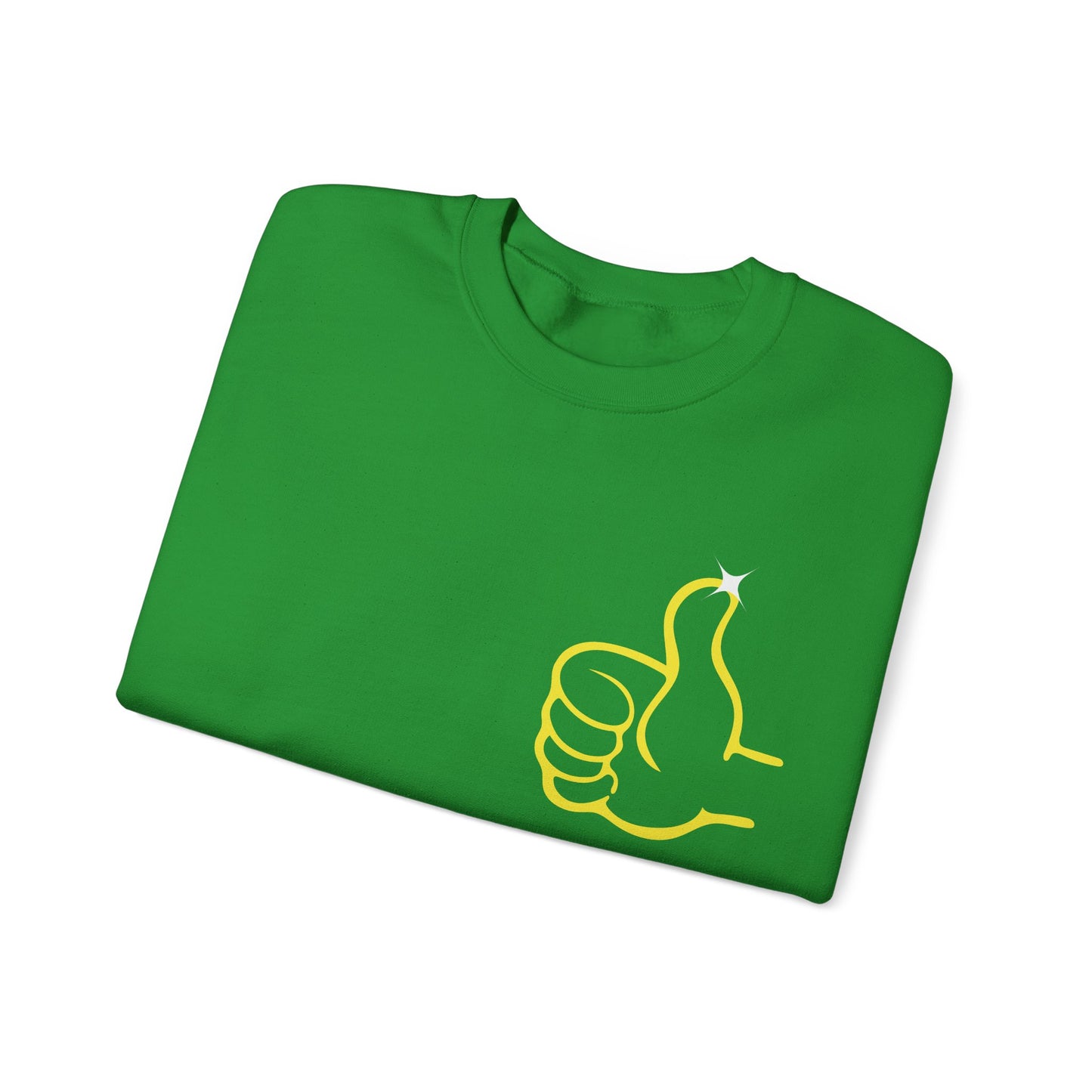 Funny Thumbs Up Emoji Graphic Positive Vibes Sweatshirt
