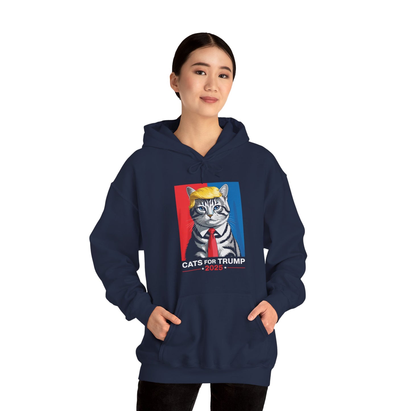 Cats For Trump 2025 Funny Tee For Vance Trump Hoodie