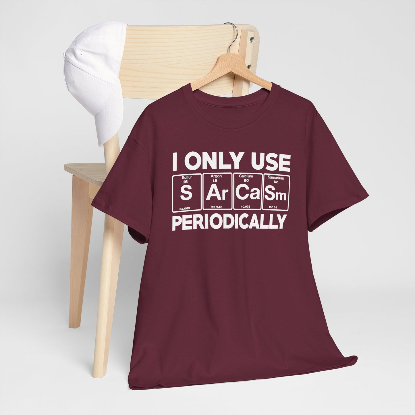 Sarcasm Periodic Table Element Weird Science Joke Gift T-Shirt