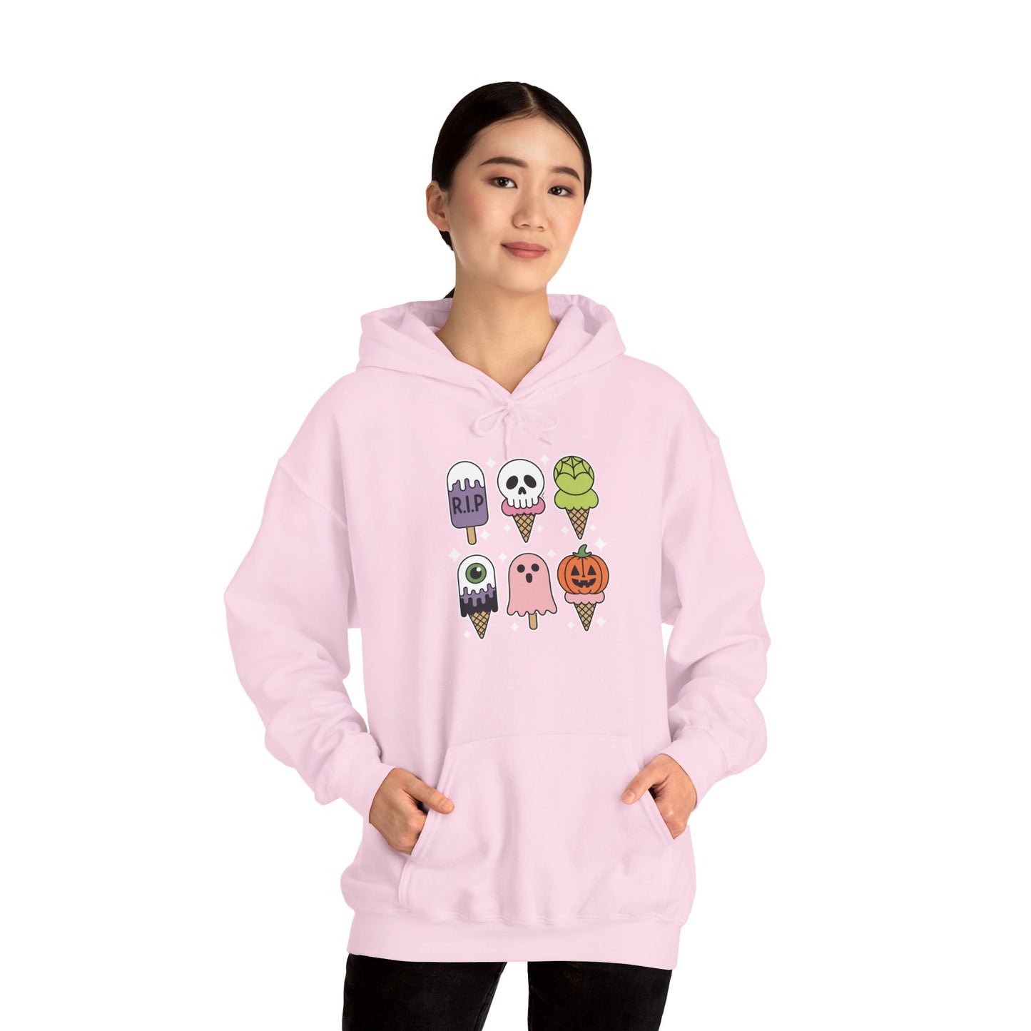 Horror Movie Summer Popsicle Halloween Ice Cream Summer-ween Hoodie for Men Women