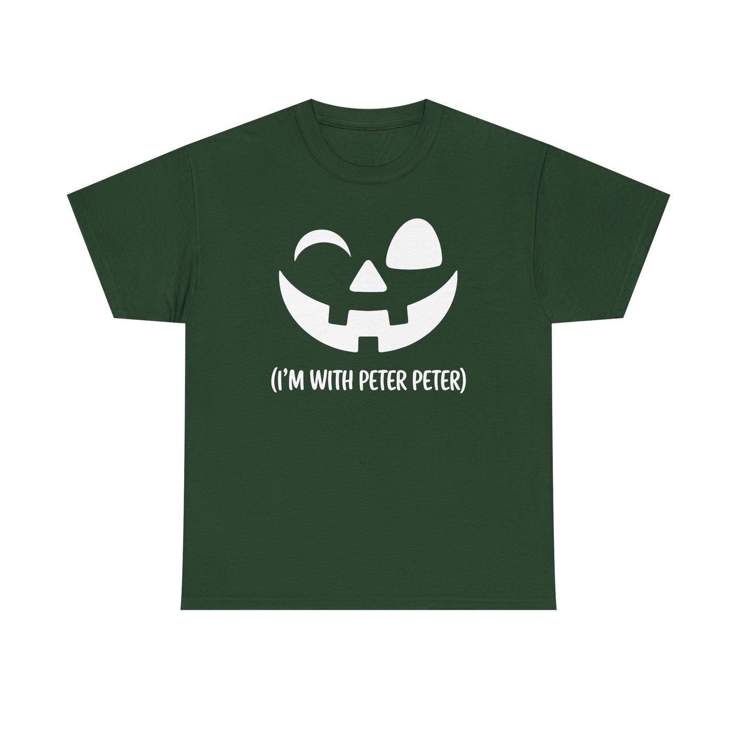 Im With Peter Couple Halloween Adult Eater Pumpkin T-Shirt