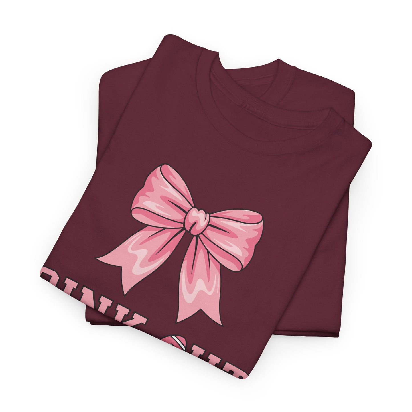 Pink Out Football Bow Preppy Breast Cancer Awareness Women T-Shirt