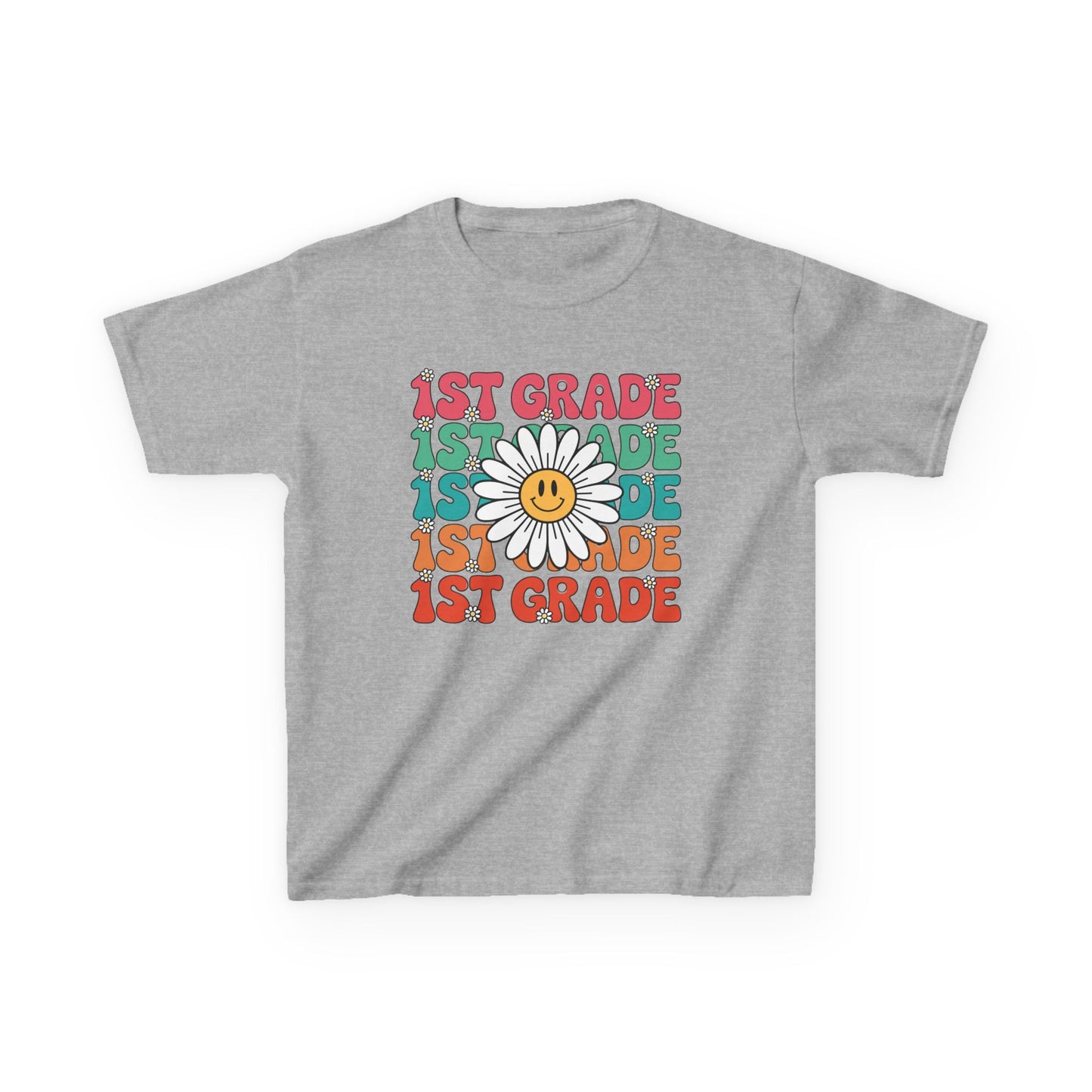 Groovy 1st Grade Back To School First Day of First Grade T-Shirt