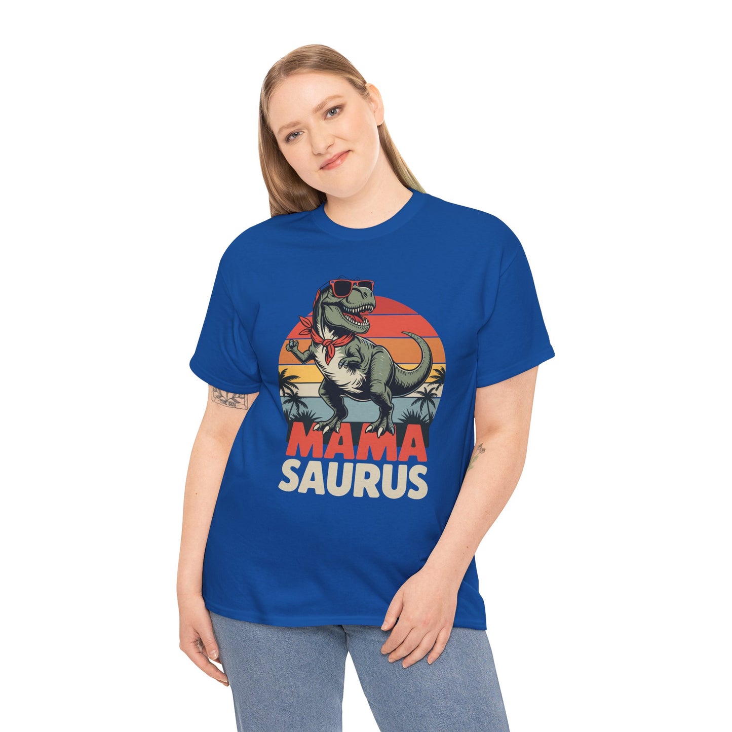 Mamasaurus T Rex Dinosaur Mama Saurus Family Matching Women T-Shirts