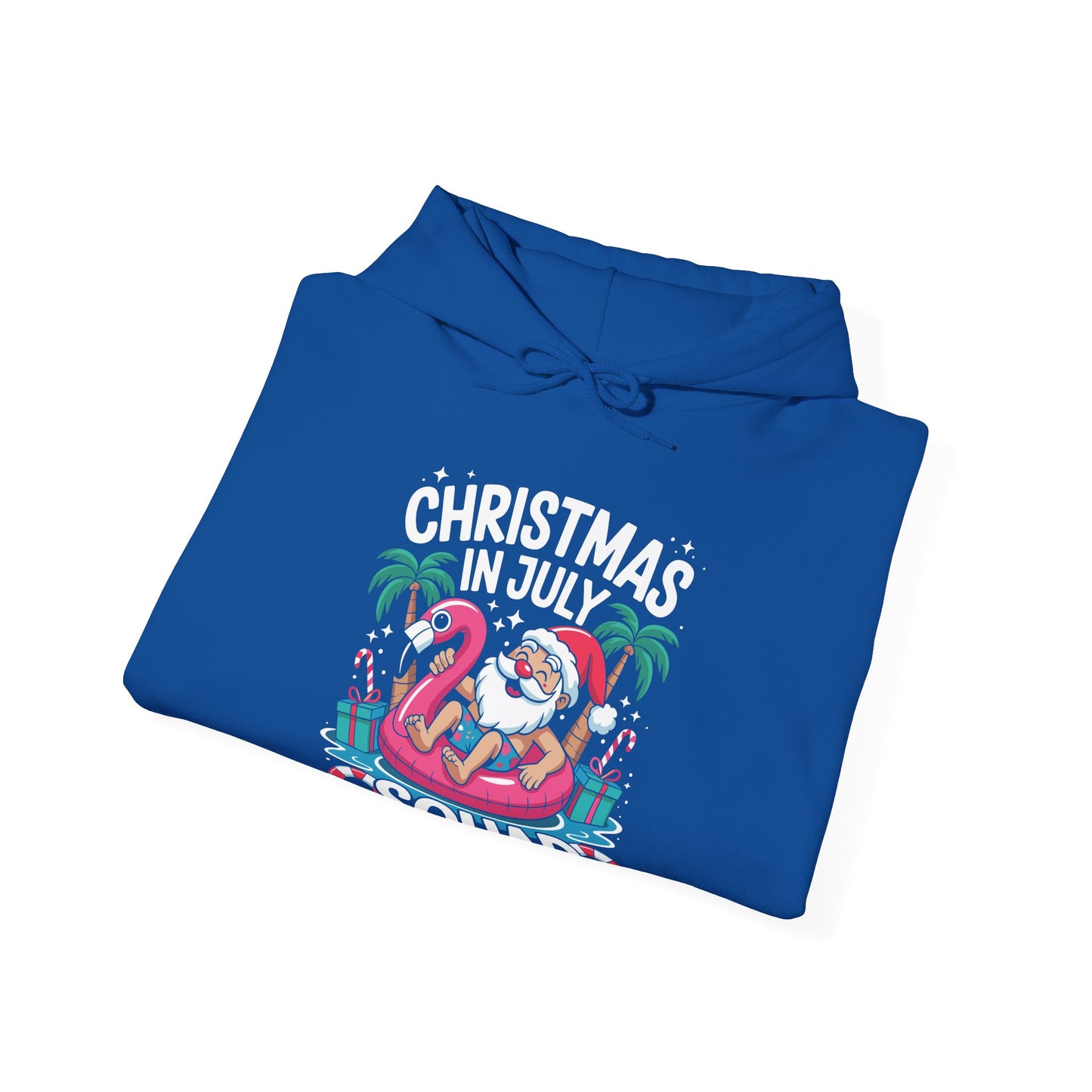 Christmas In July 2025 Squad Summer Beach Vacation Xmas Cool Hoodie