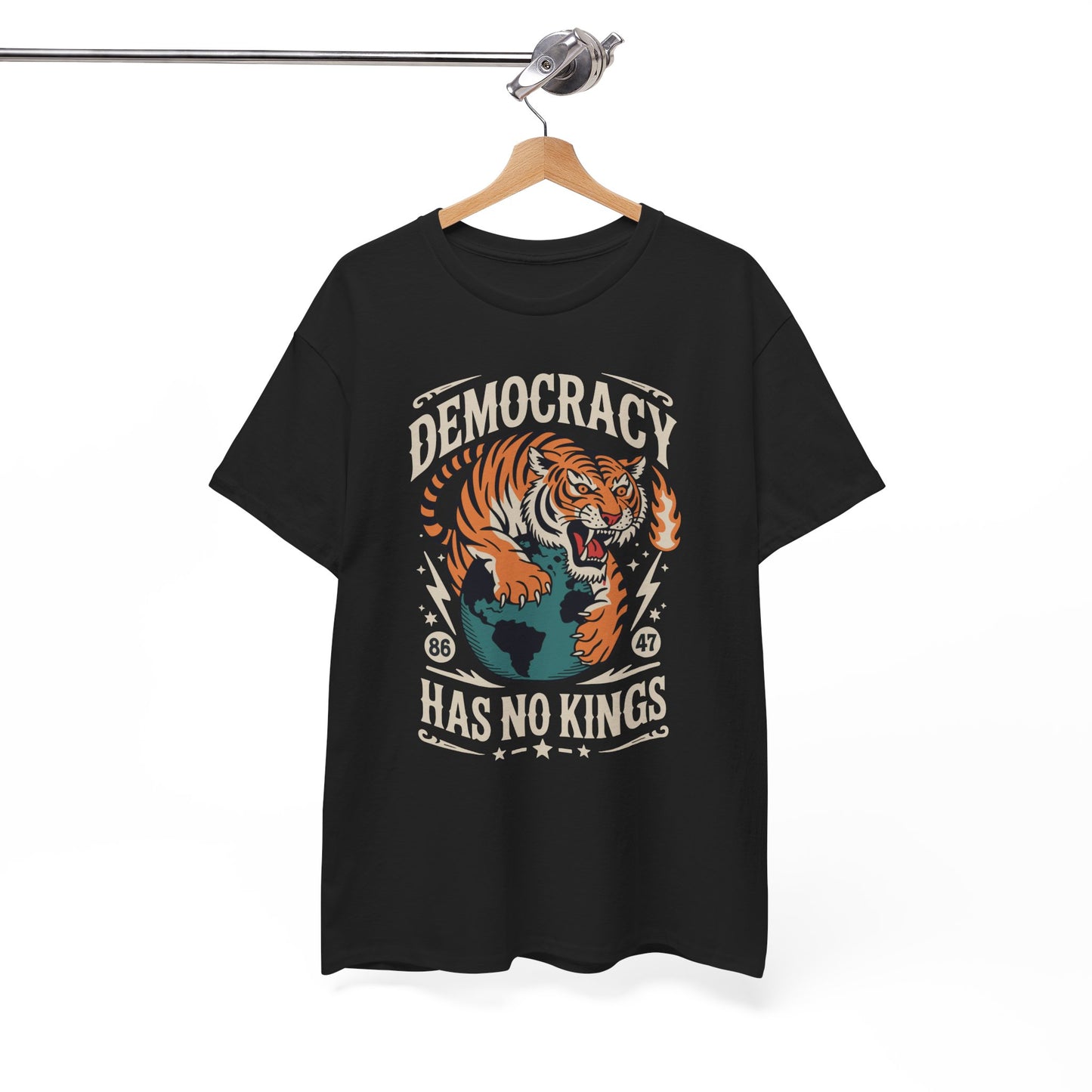 Democracy Has No King 8647 Anti Trump America Social Justice T-Shirt