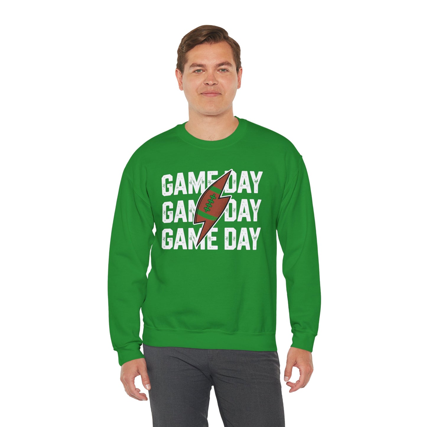Vintage Game Day Football Lightning Bolt Funny Team Sport Sweatshirt