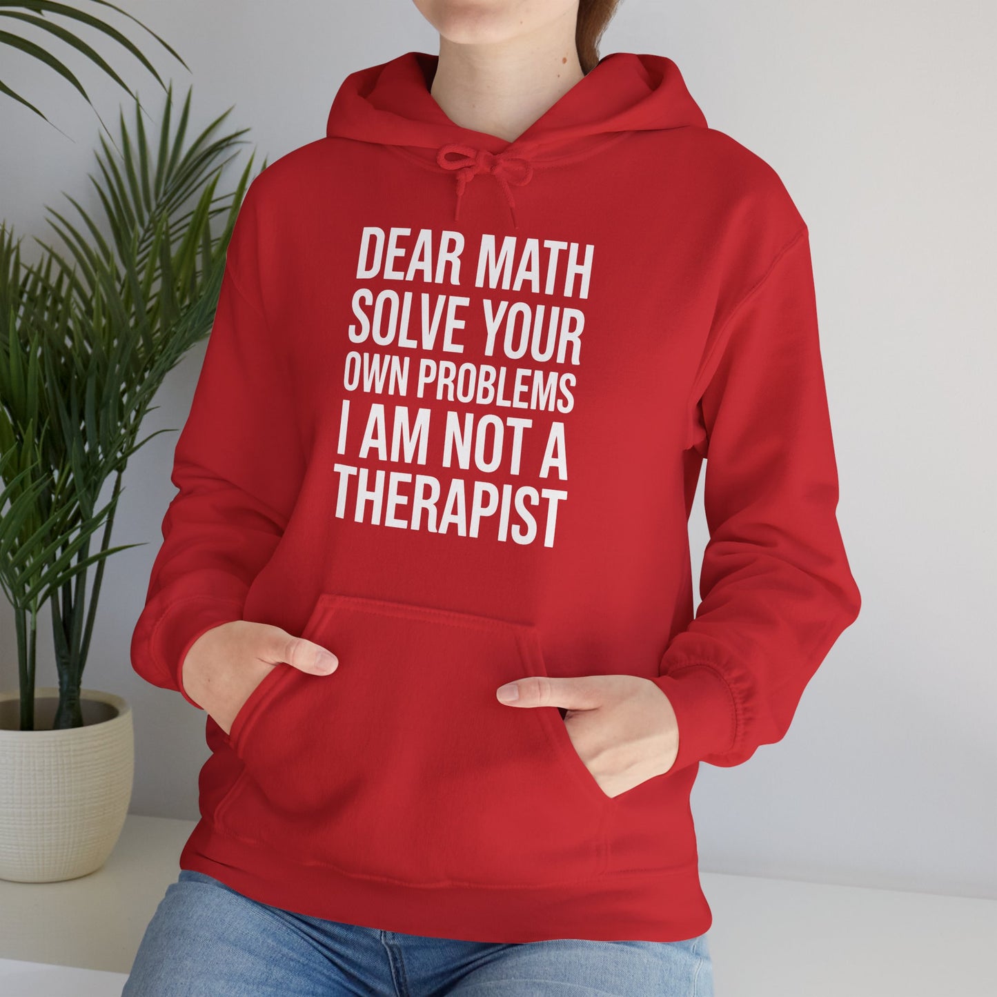 Funny Dear Math Solve Your Own Problems Sarcastic Slogan Hoodie
