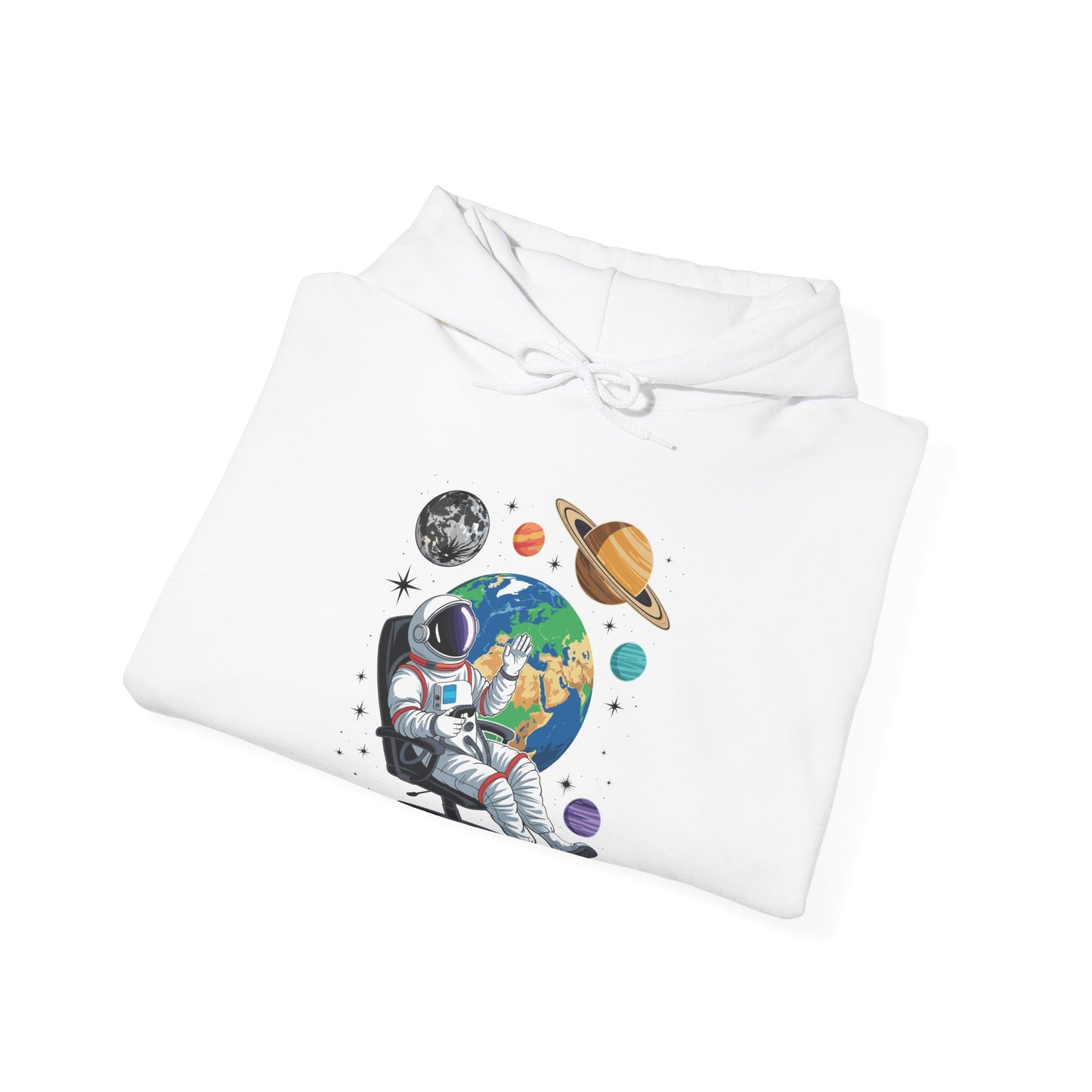 Astronaut Gamer Space Gaming System Planets Hoodie