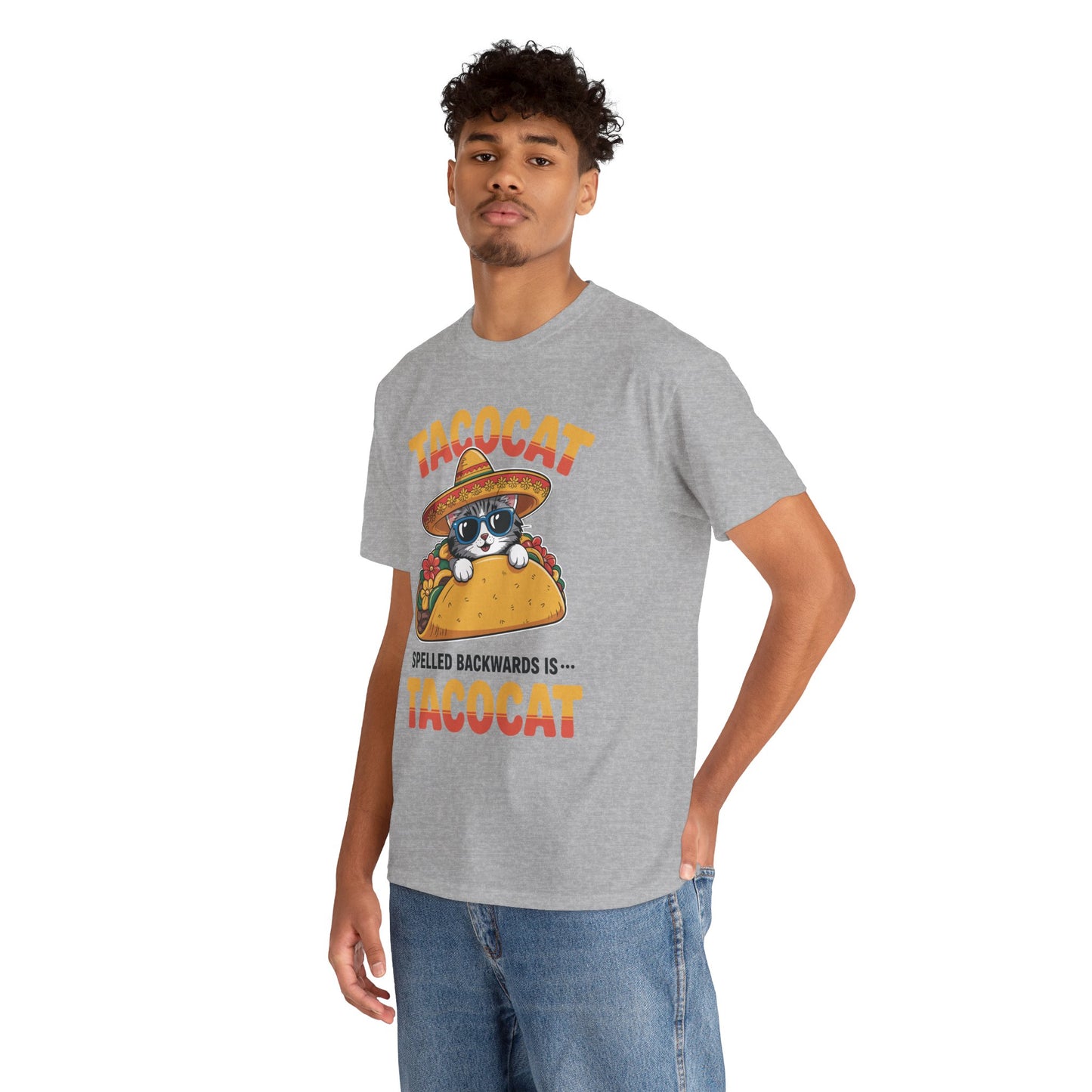 Tacocat Spelled Backwards Taco Cat Cinco De Mayo T-Shirt Men Women